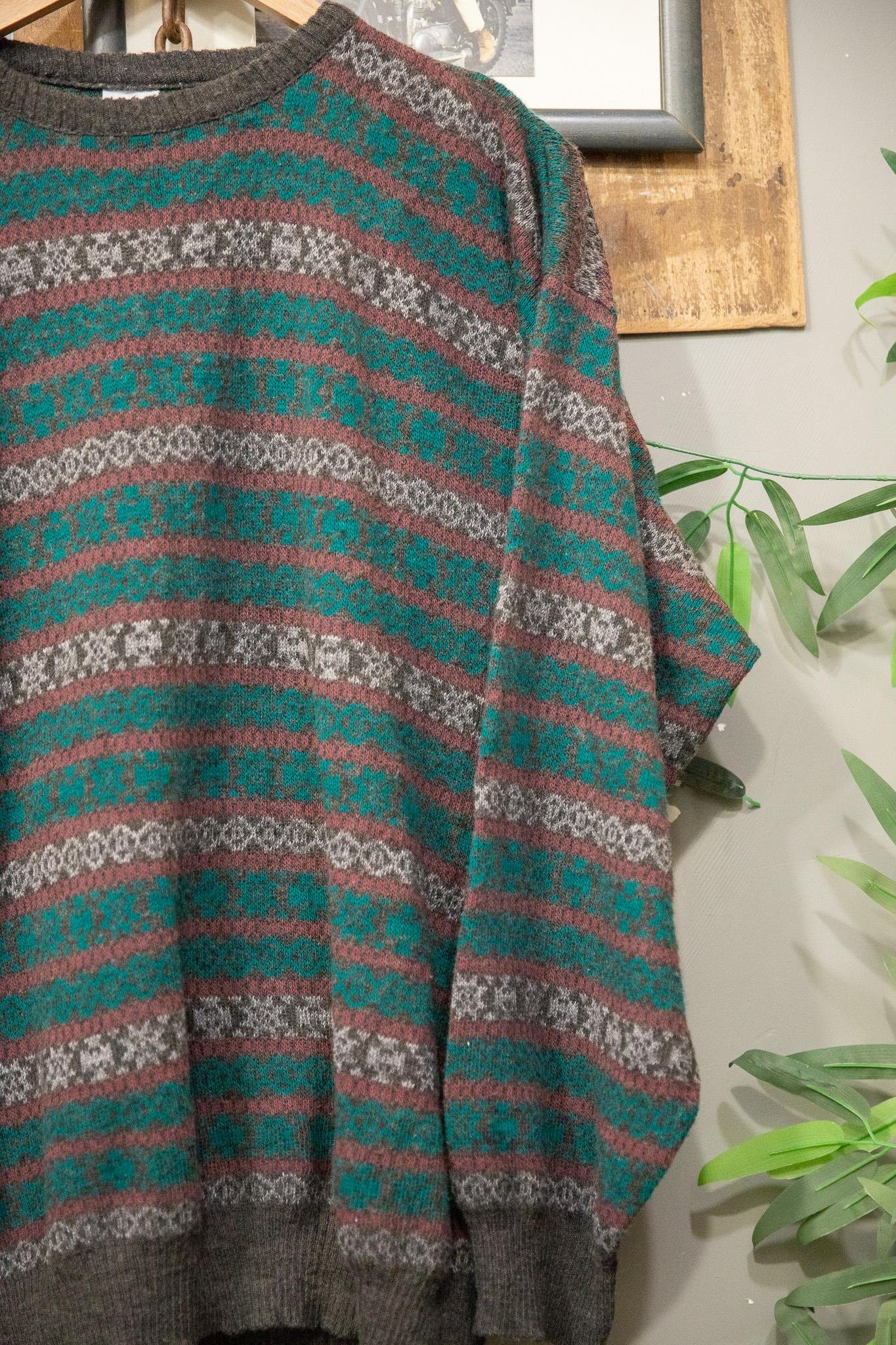 Oversize 90s Örgü Kazak