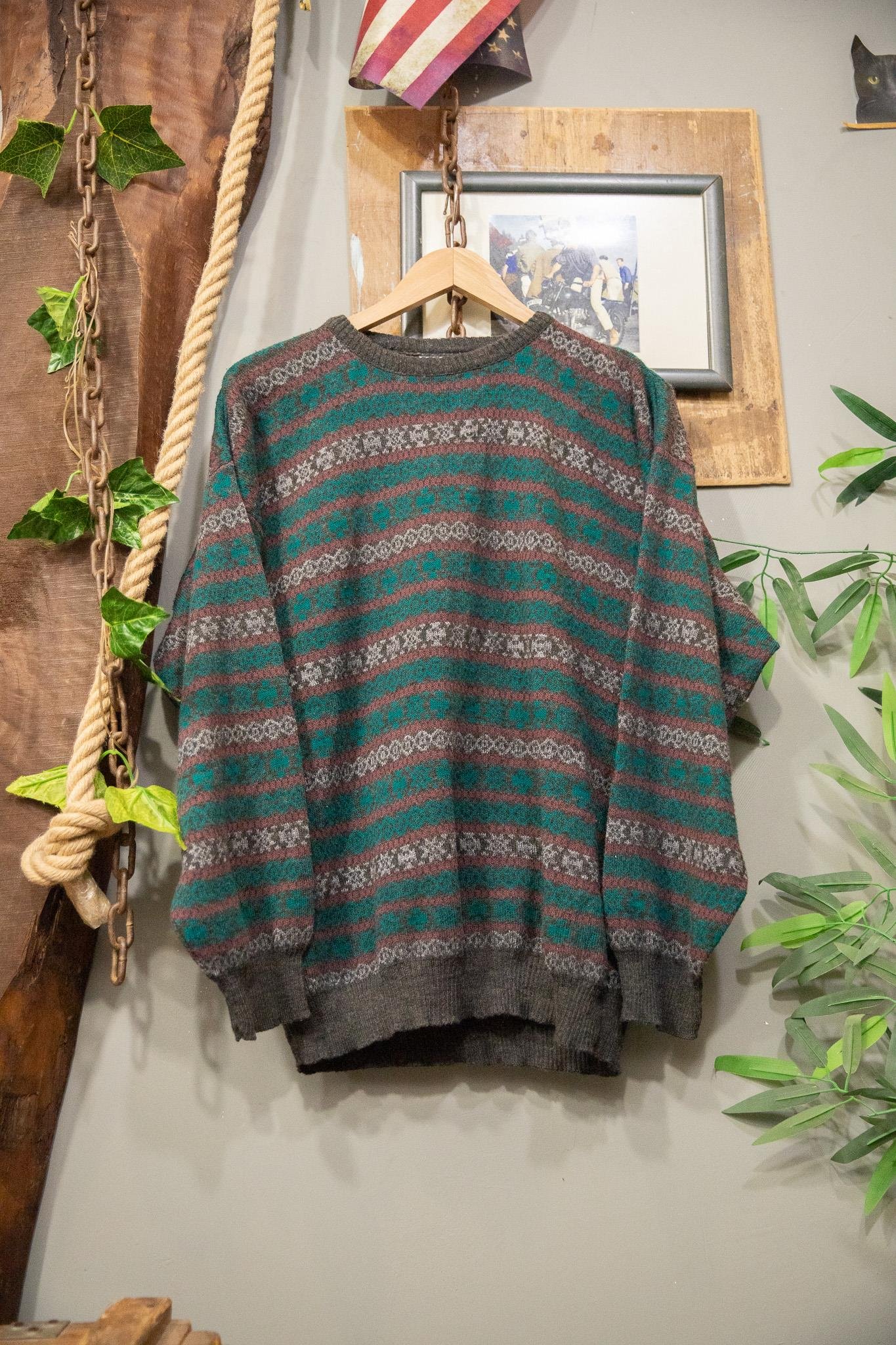 Oversize 90s Örgü Kazak