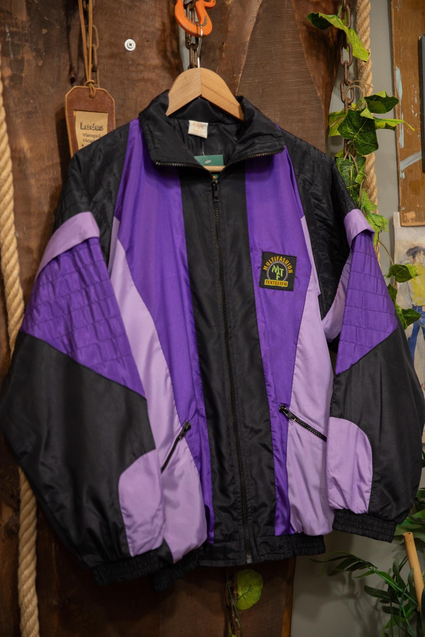 Oversize 90's Purple Ceket
