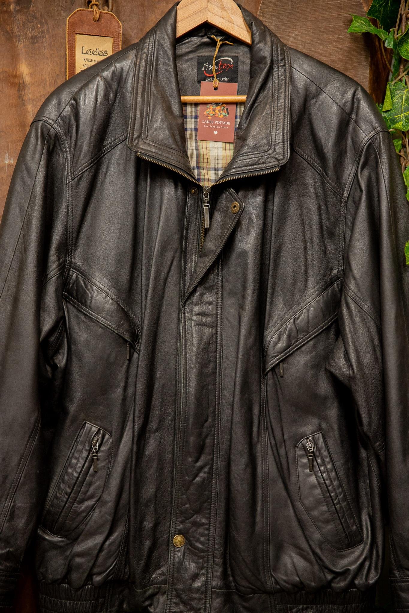 Oversize American Bomber Deri Ceket