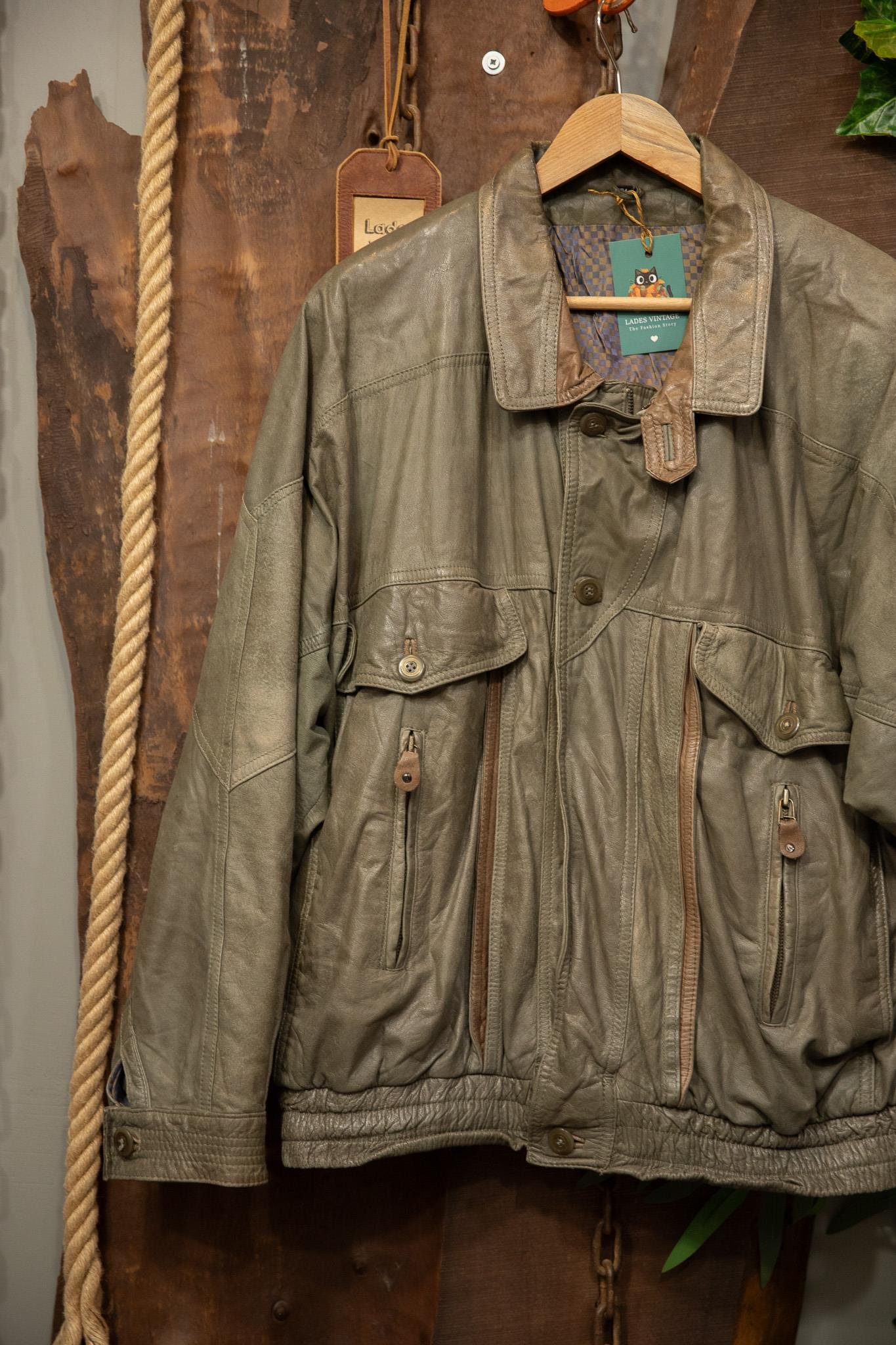 Oversize American Deri Ceket