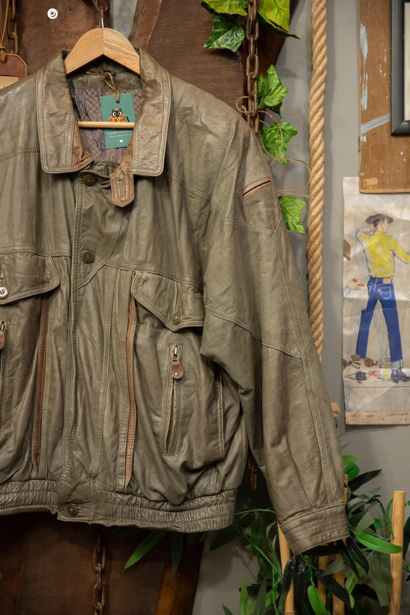 Oversize American Deri Ceket