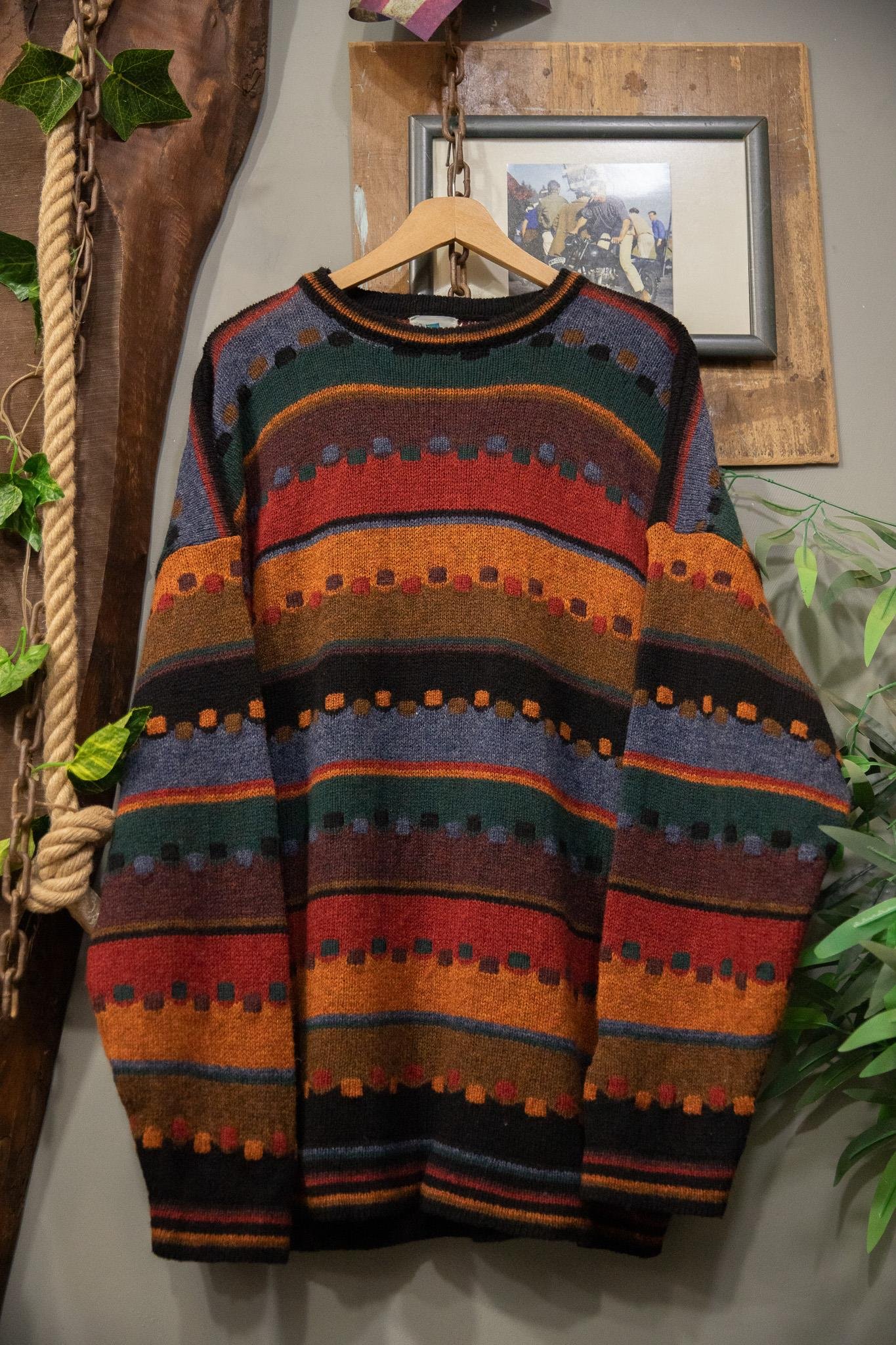 Oversize Etnik Pattern Kazak