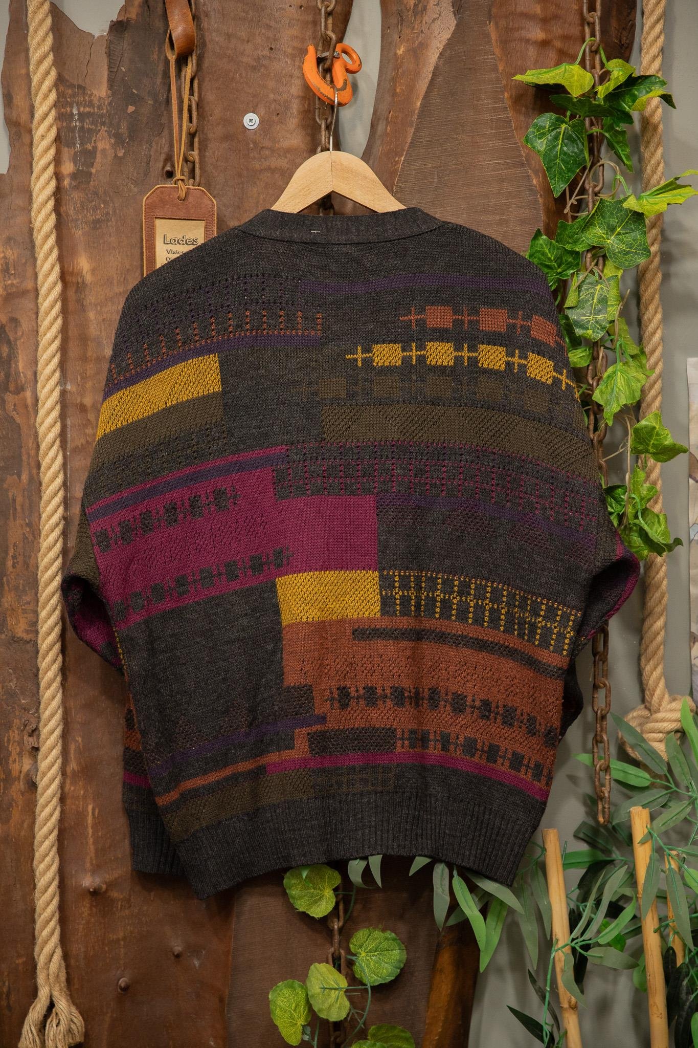Oversize Etnik Wool Hırka