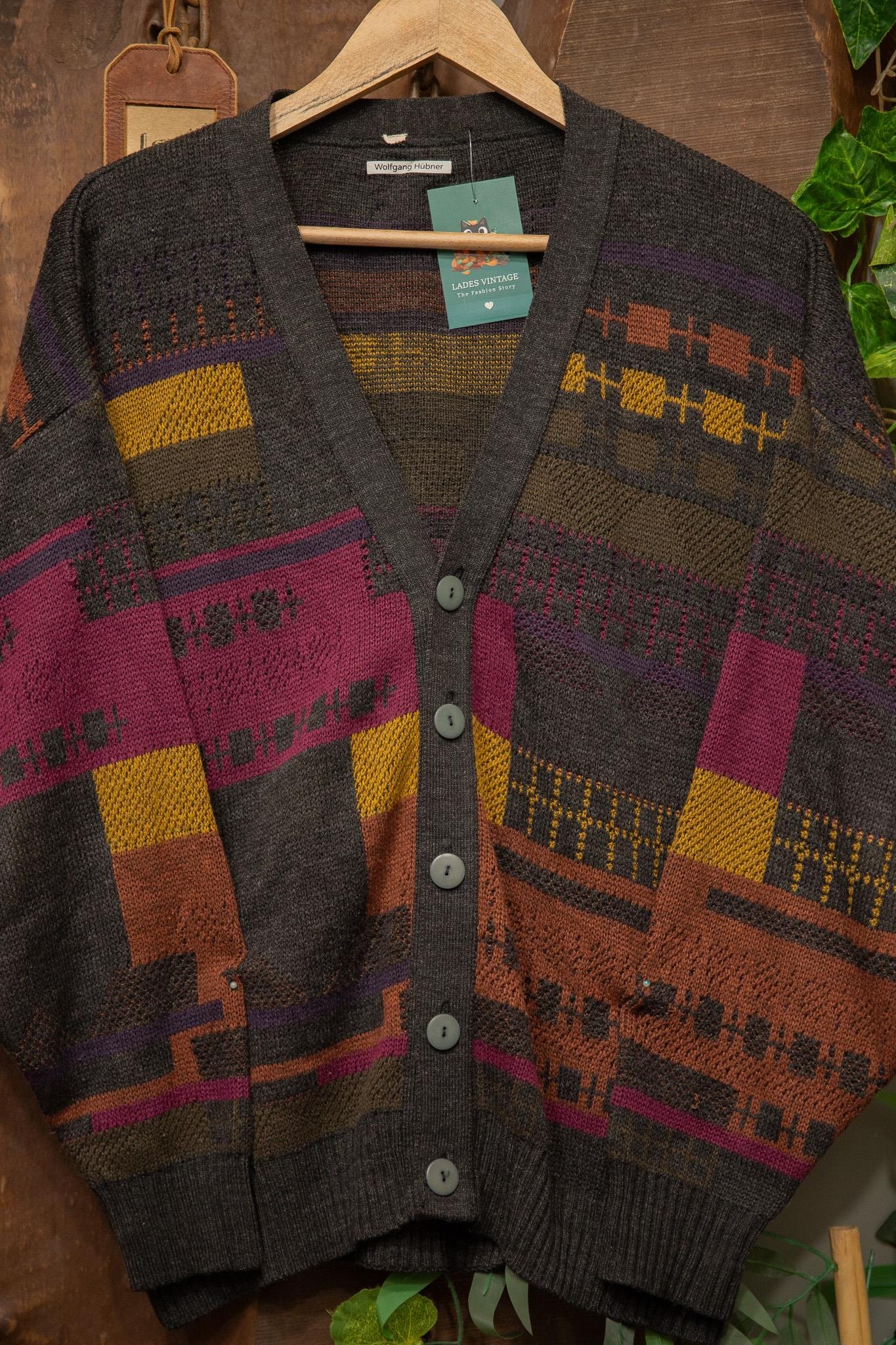 Oversize Etnik Wool Hırka