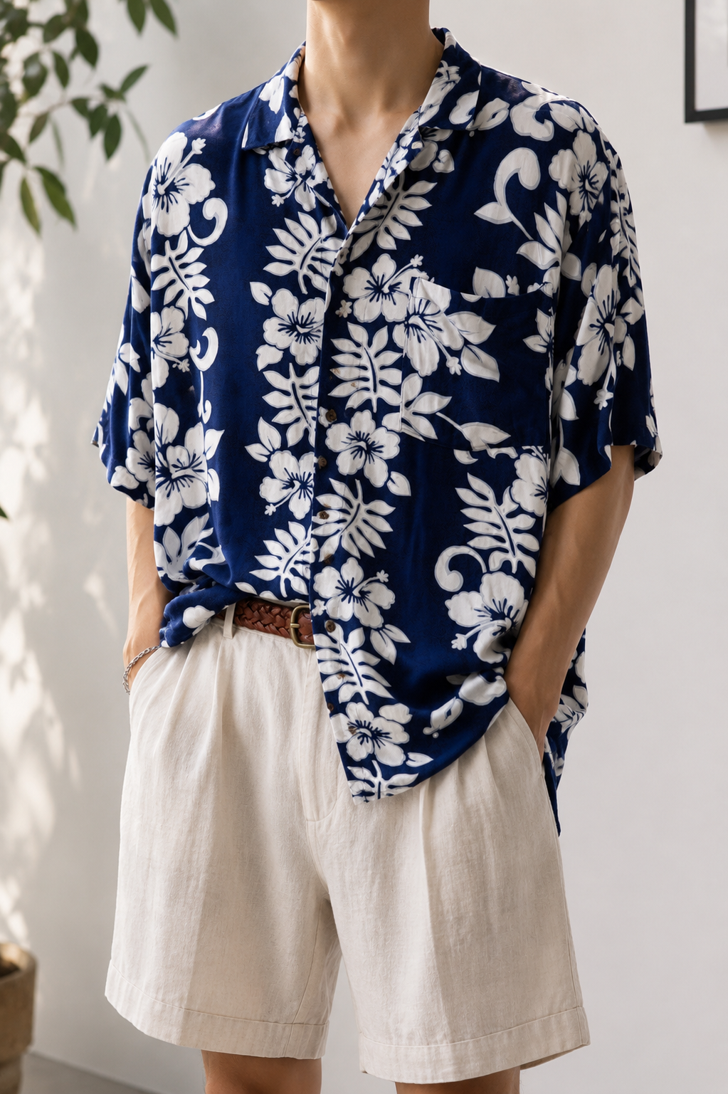 Oversize Hawaii Gömlek