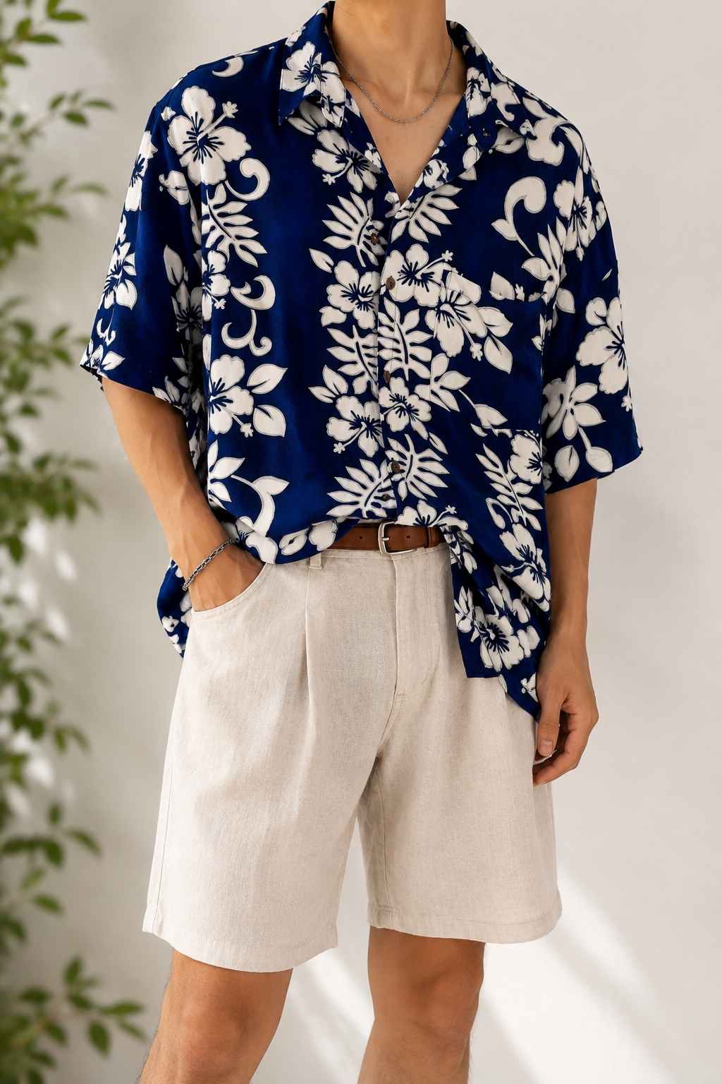 Oversize Hawaii Gömlek