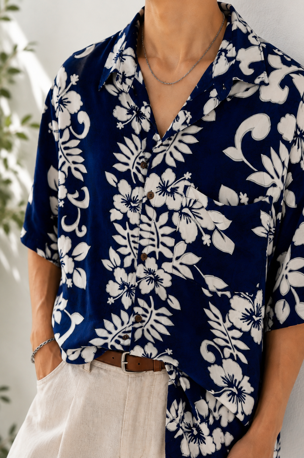 Oversize Hawaii Gömlek