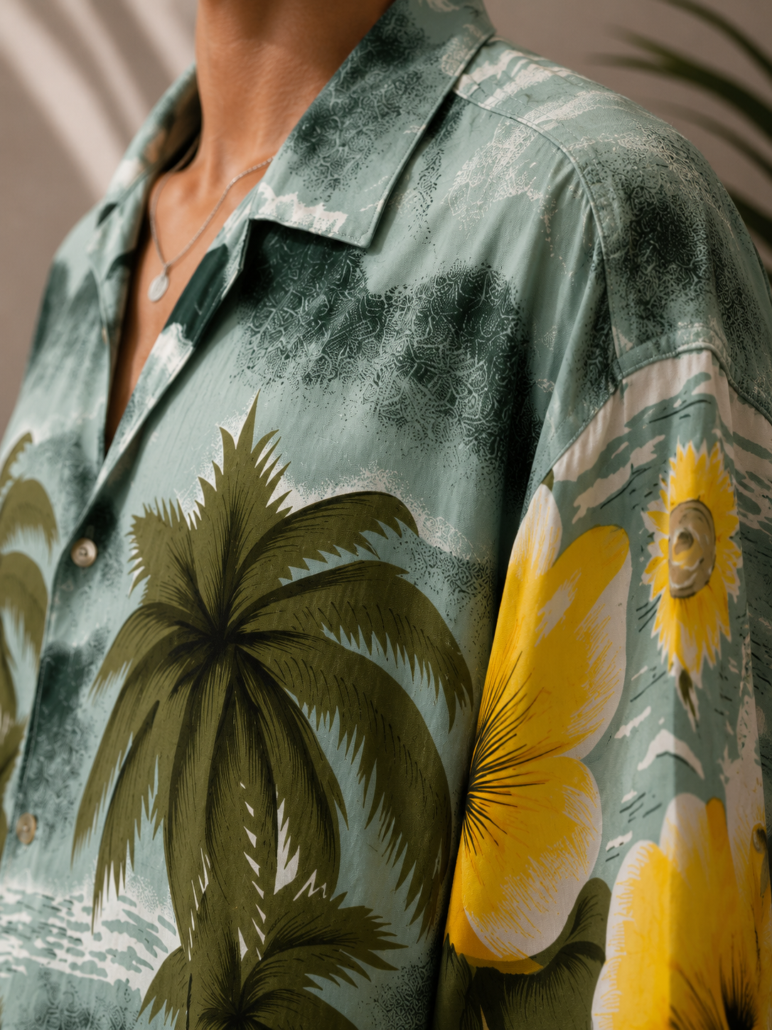 Oversize  Hawaii Gömlek