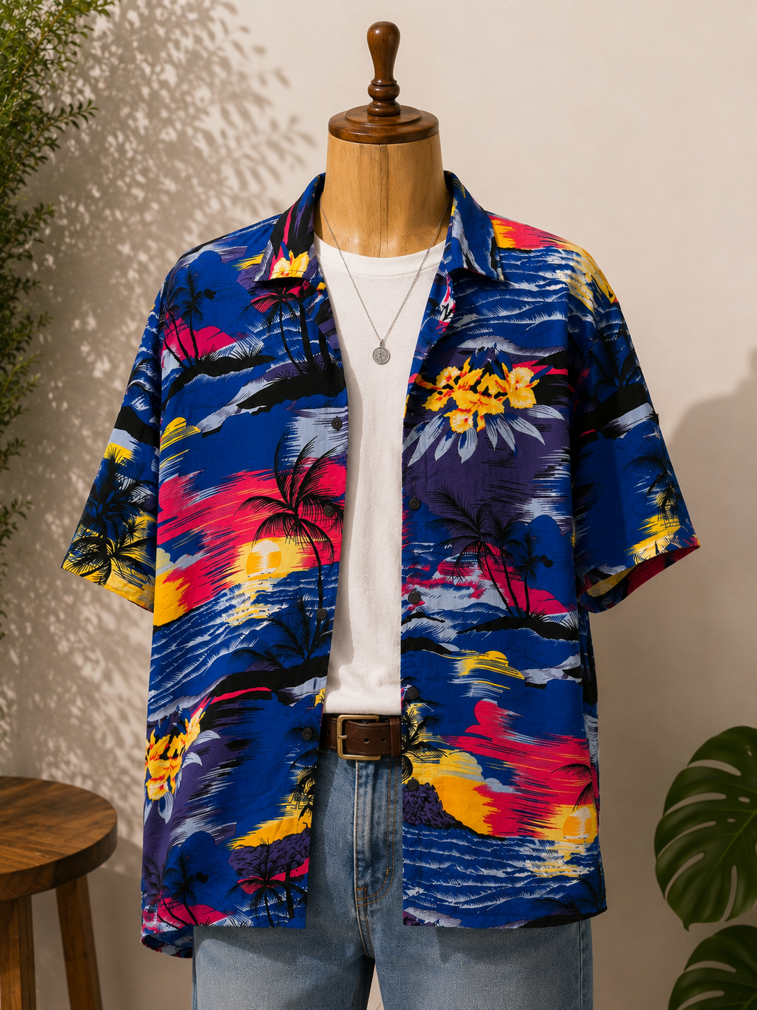 Oversize Hawaii Gömlek