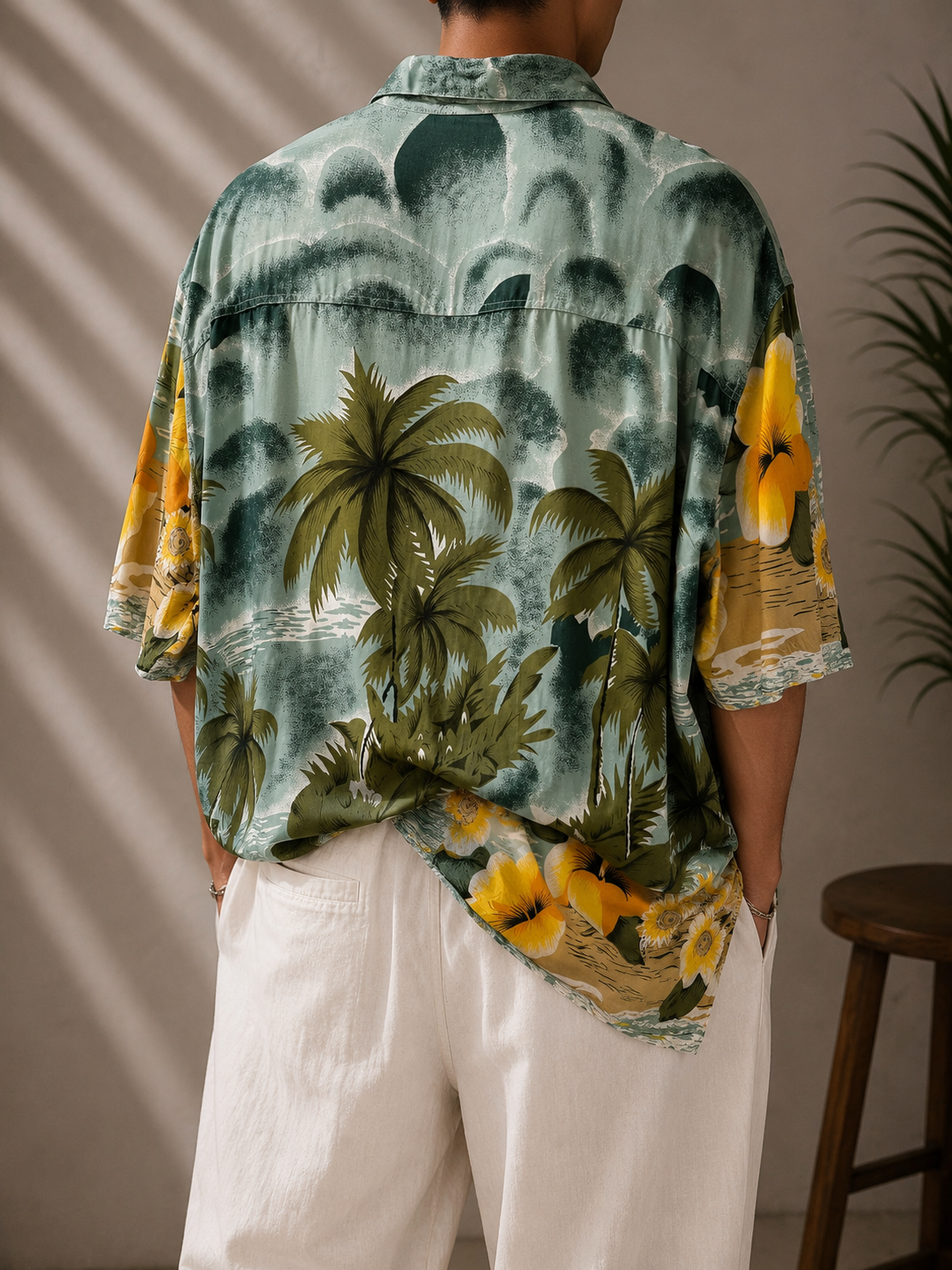 Oversize  Hawaii Gömlek