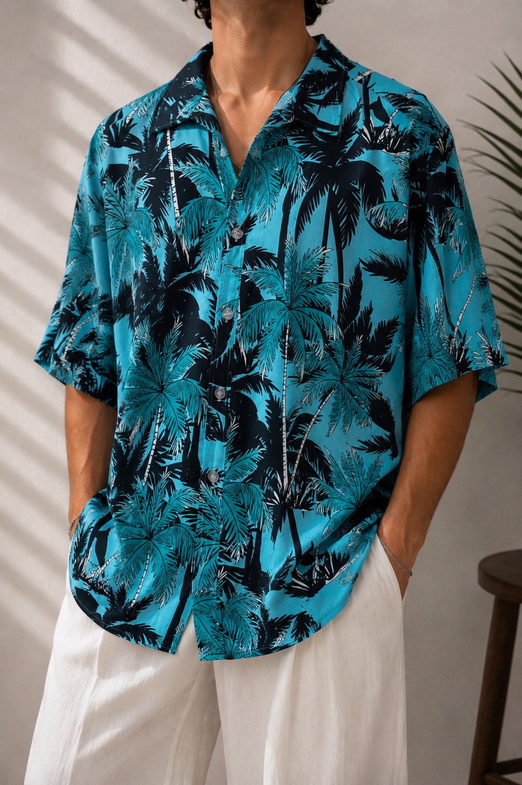 Oversize Hawaii Gömlek