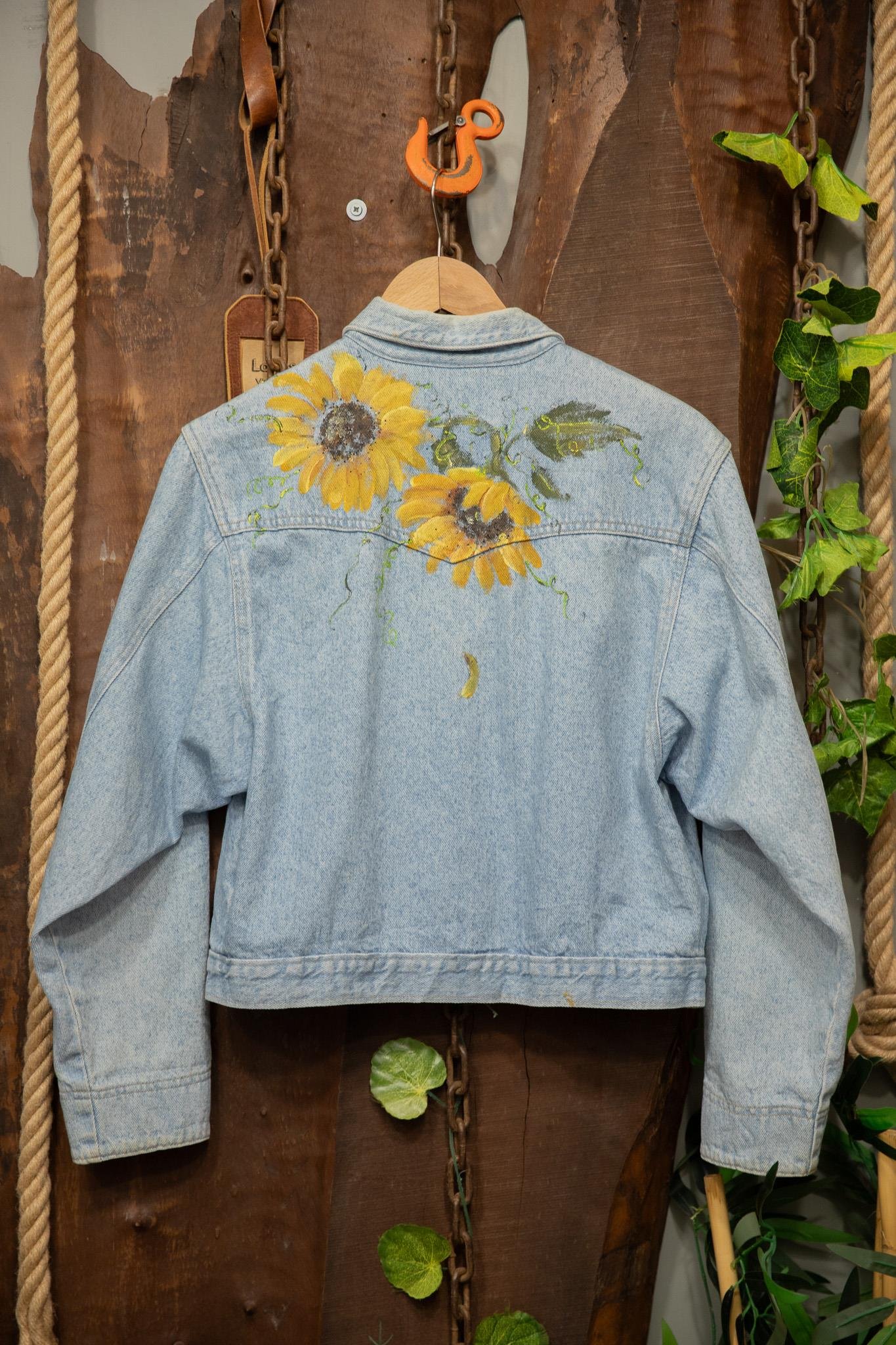 Oversize Painted Denim Ceket