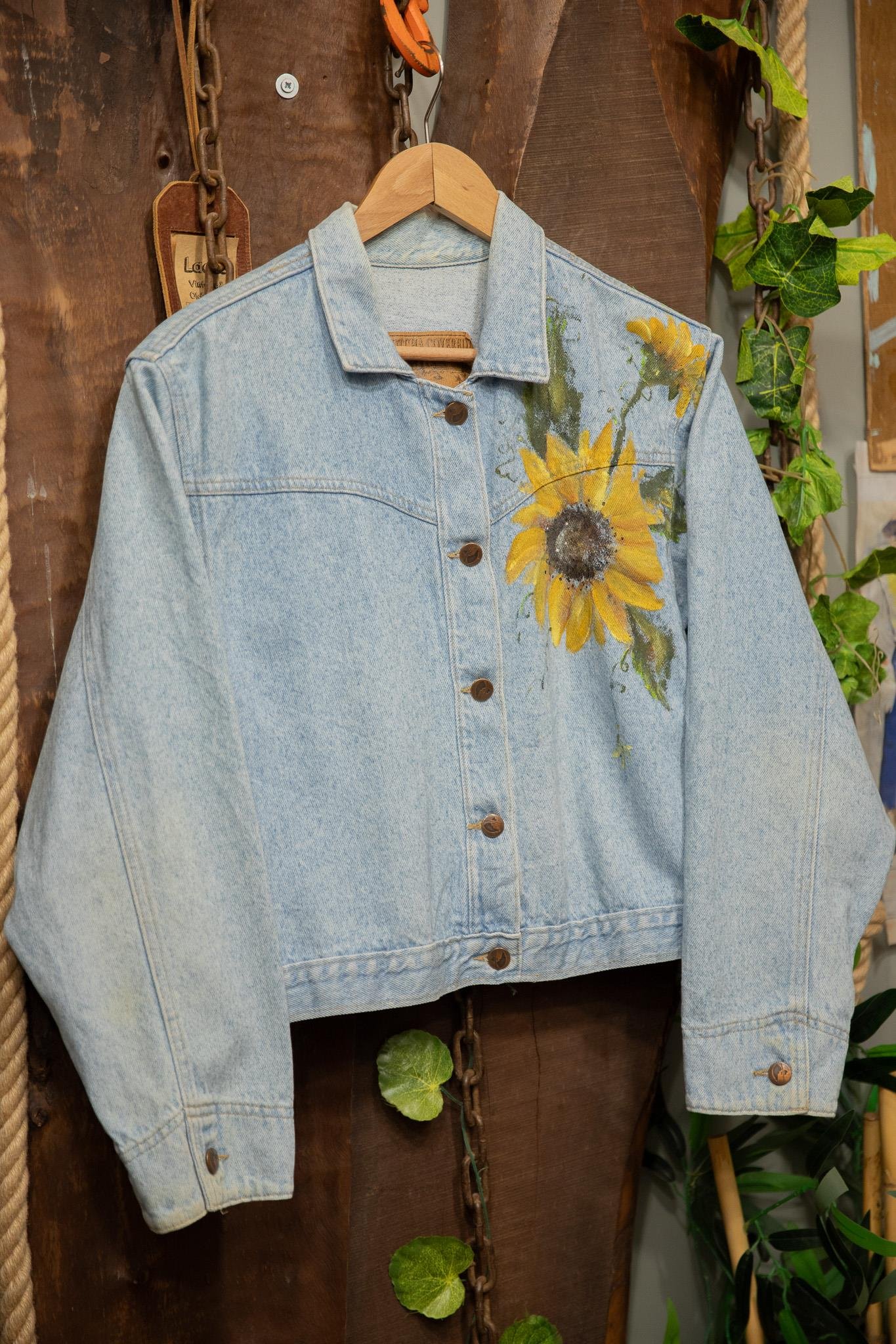 Oversize Painted Denim Ceket