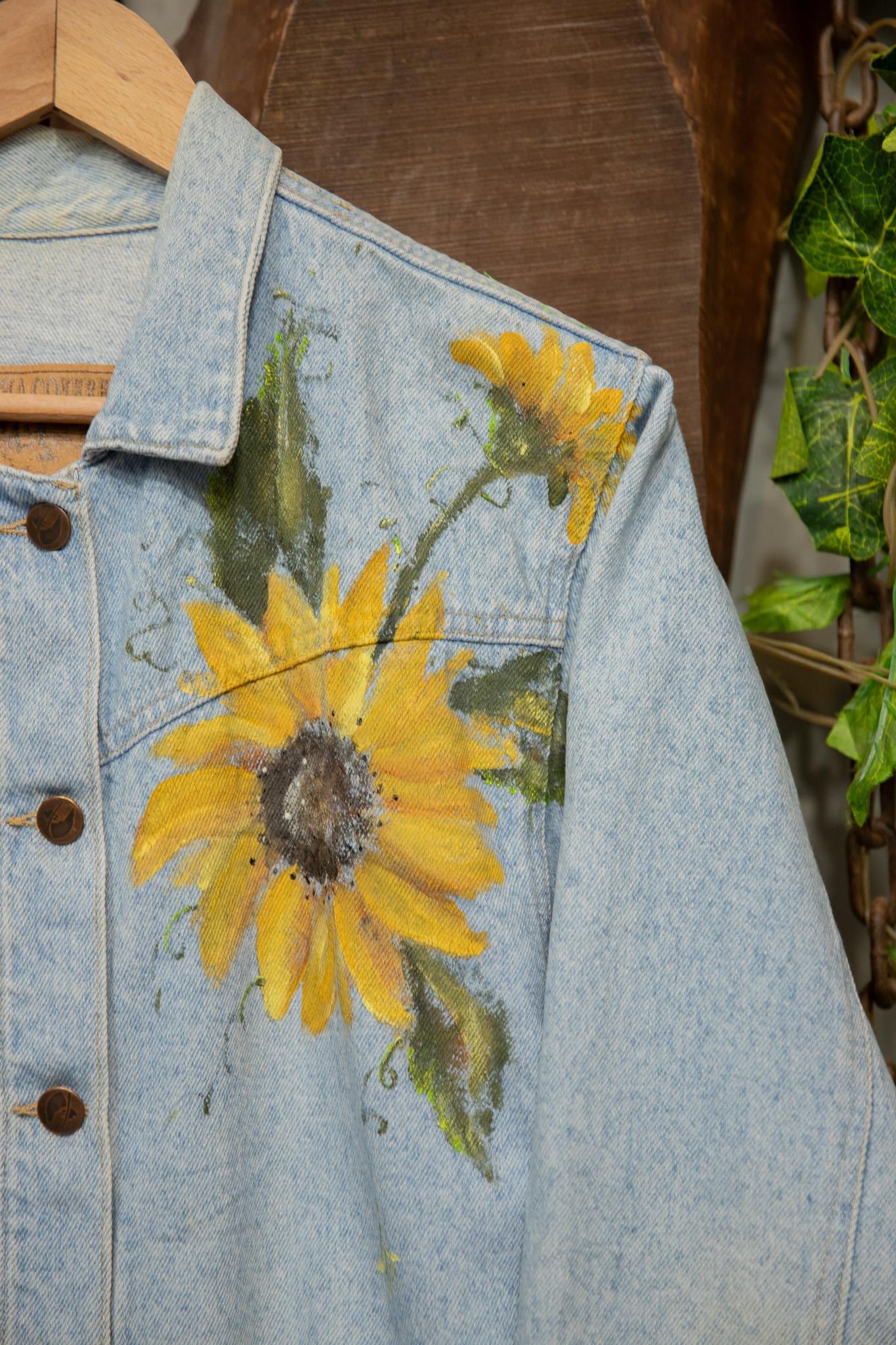 Oversize Painted Denim Ceket