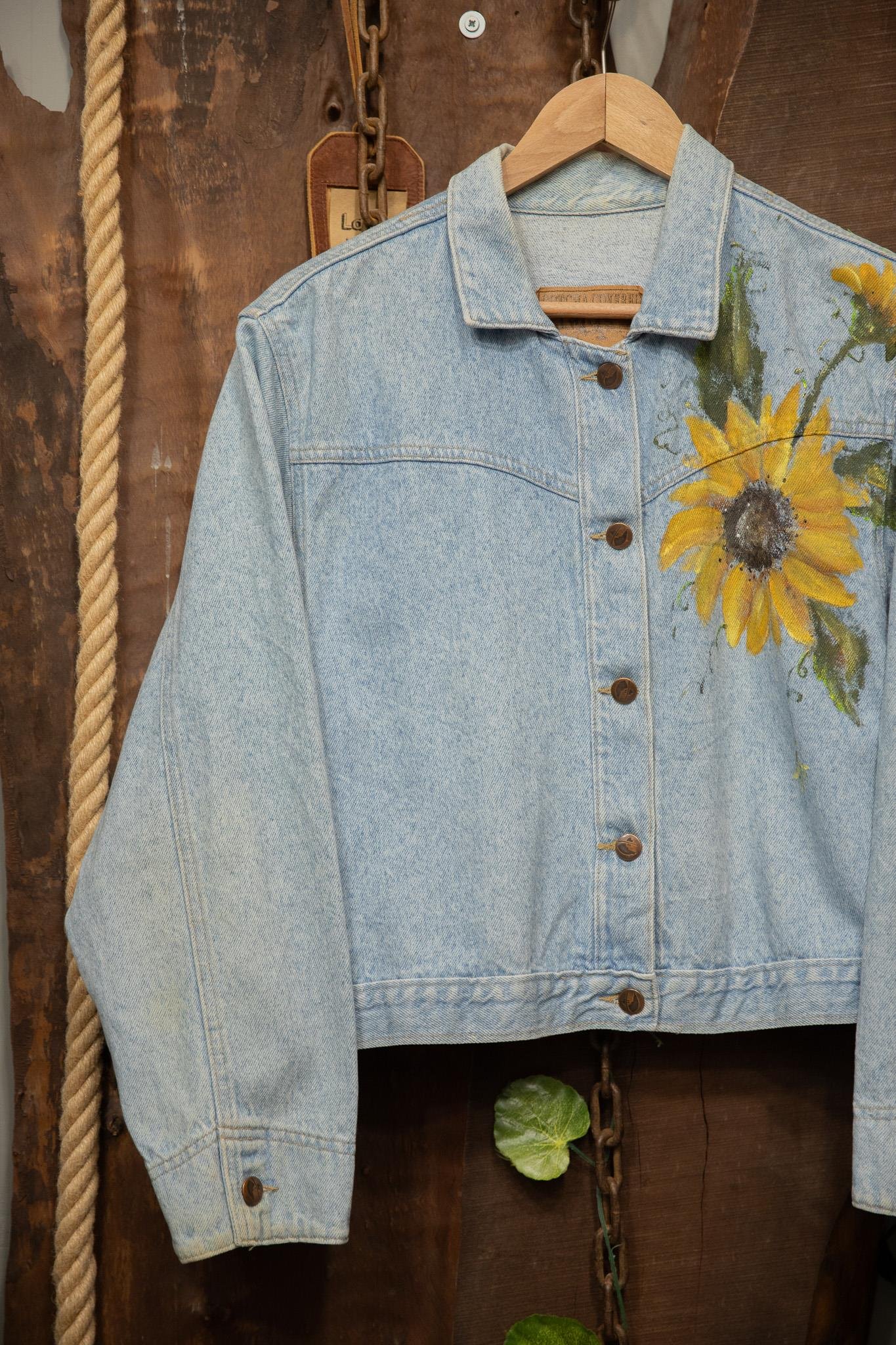 Oversize Painted Denim Ceket