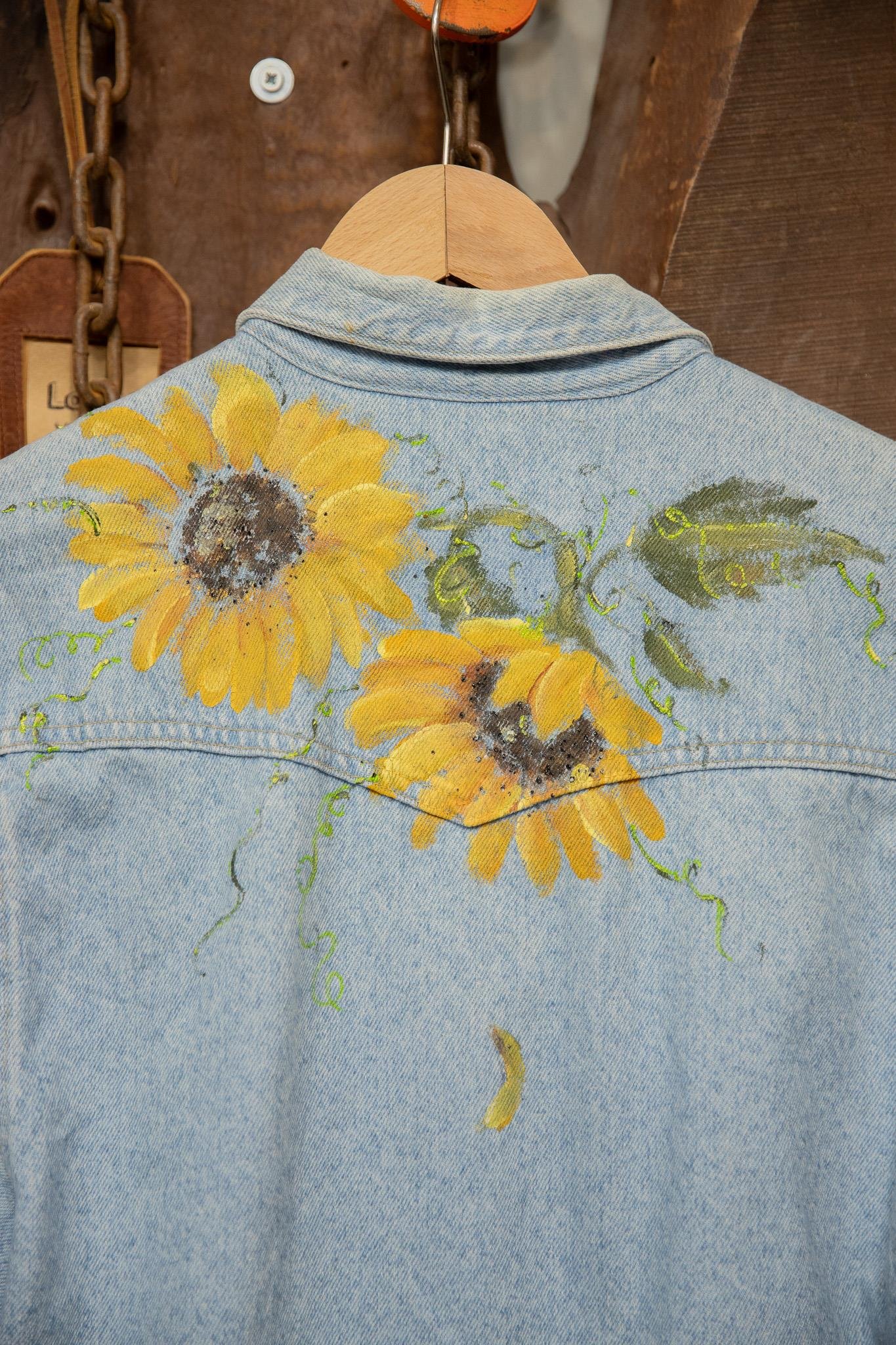 Oversize Painted Denim Ceket