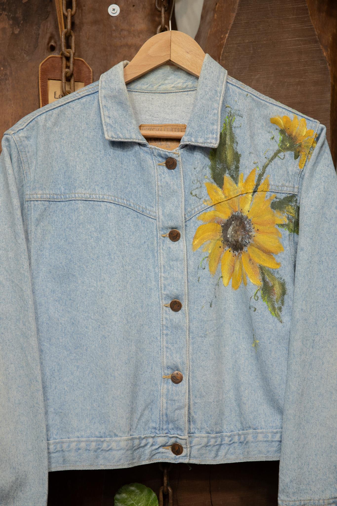 Oversize Painted Denim Ceket