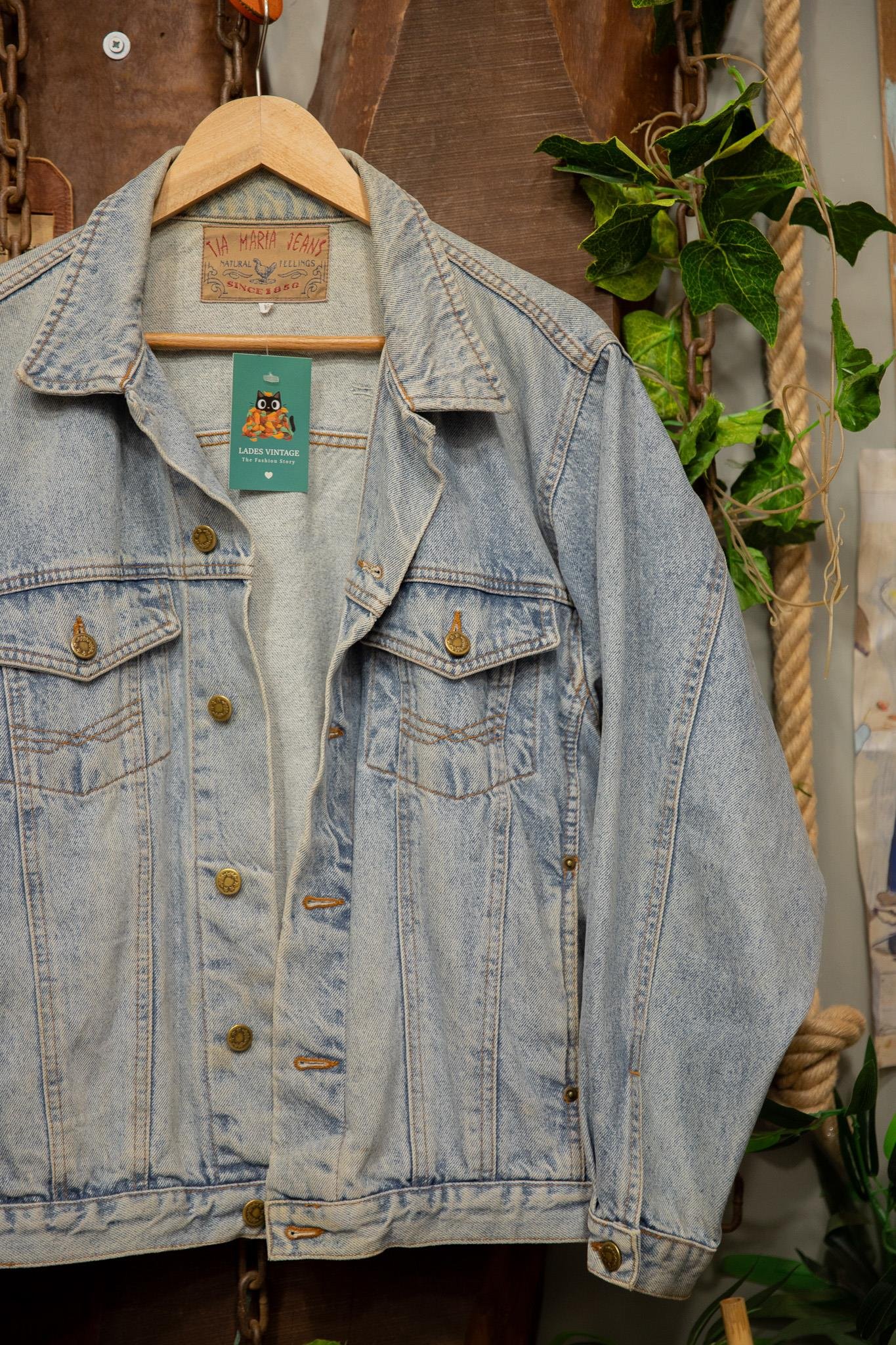 Oversize TiaMaria Wash Denim Ceket