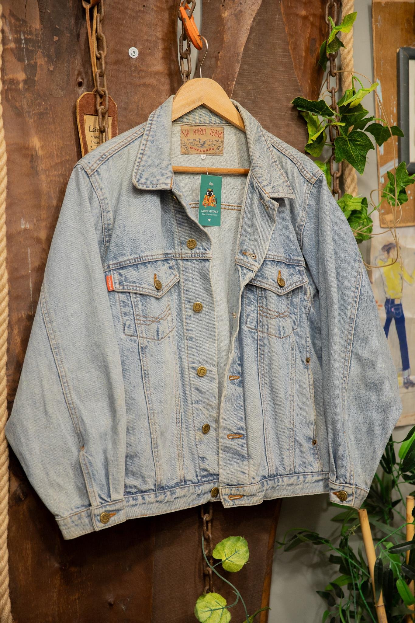 Oversize TiaMaria Wash Denim Ceket