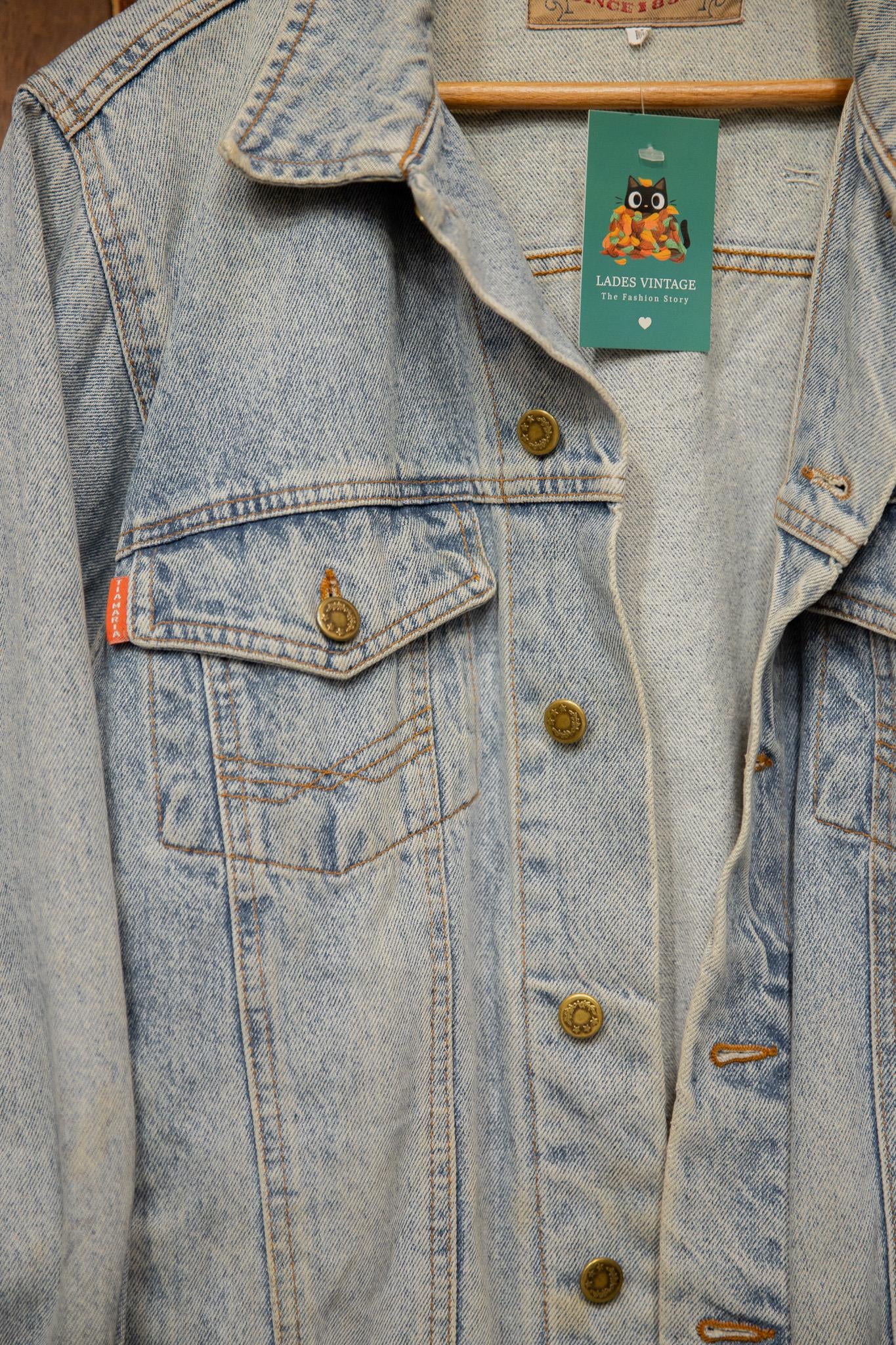 Oversize TiaMaria Wash Denim Ceket