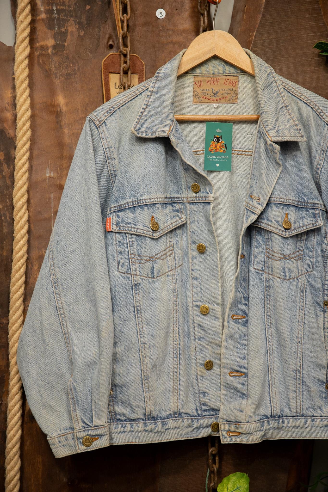 Oversize TiaMaria Wash Denim Ceket