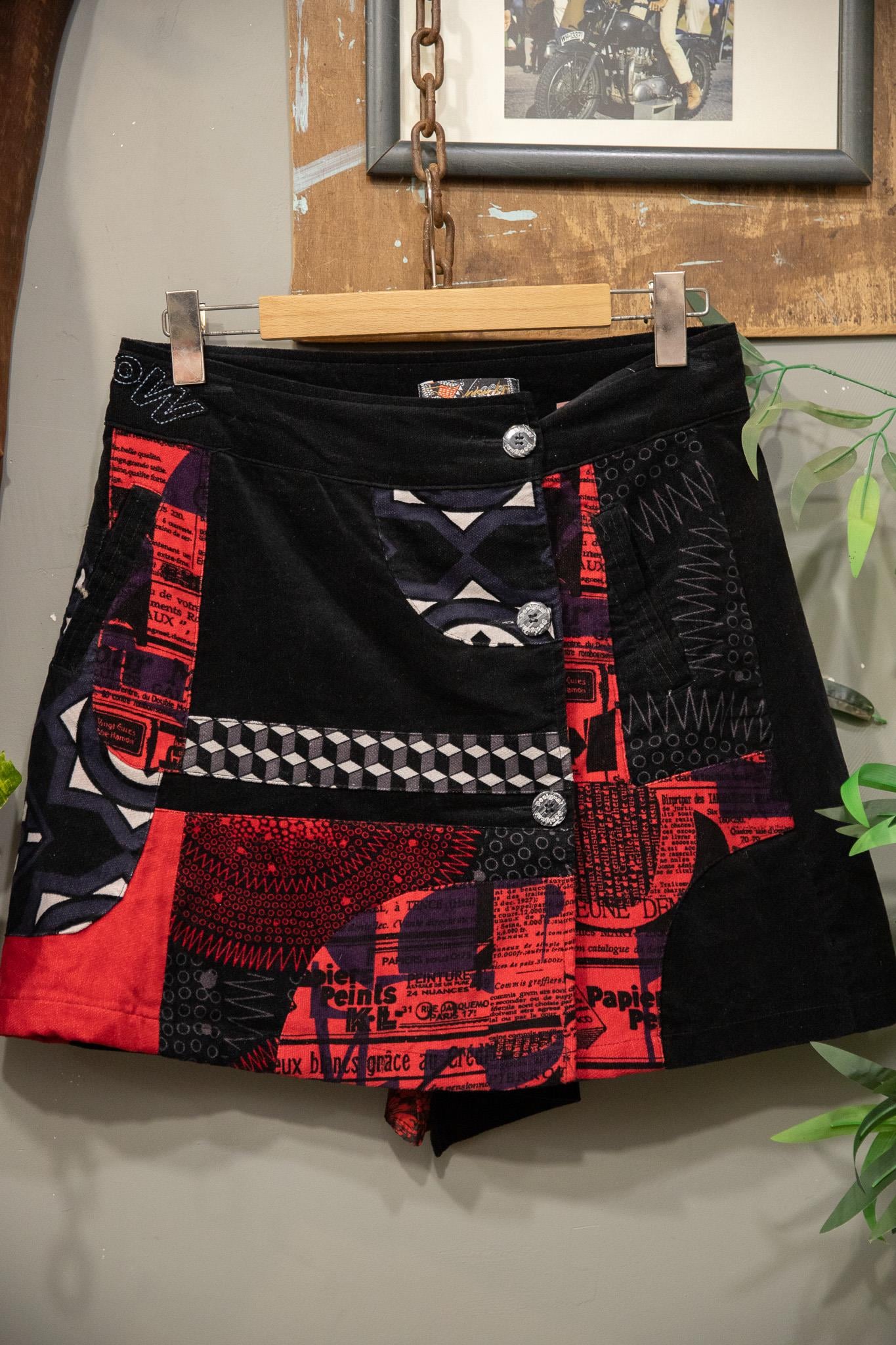 Patchwork Kadife Etek