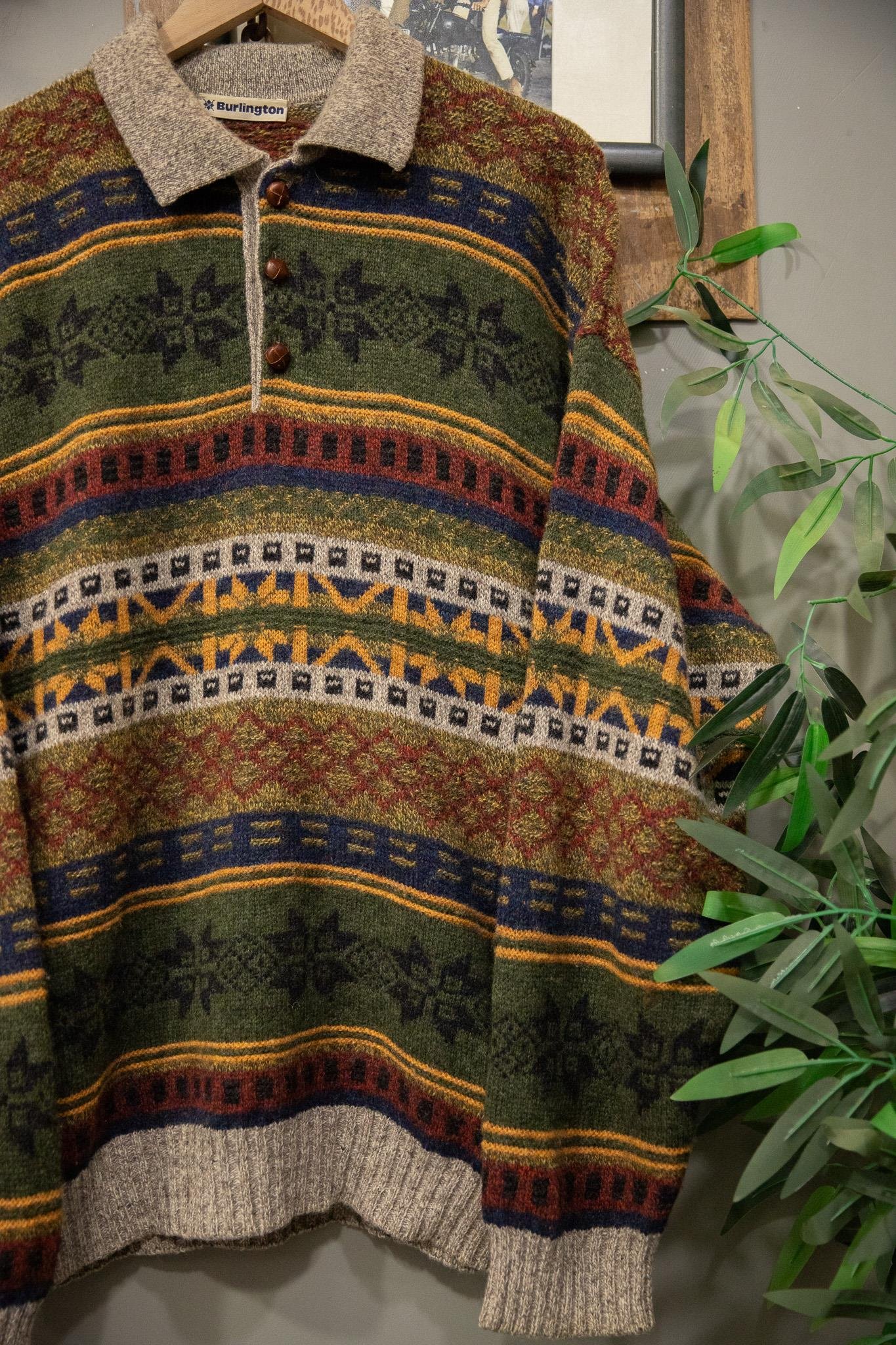 Patterned Polo Yün Kazak