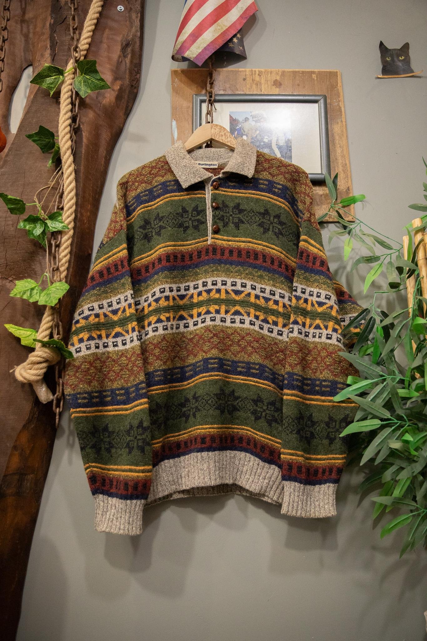 Patterned Polo Yün Kazak