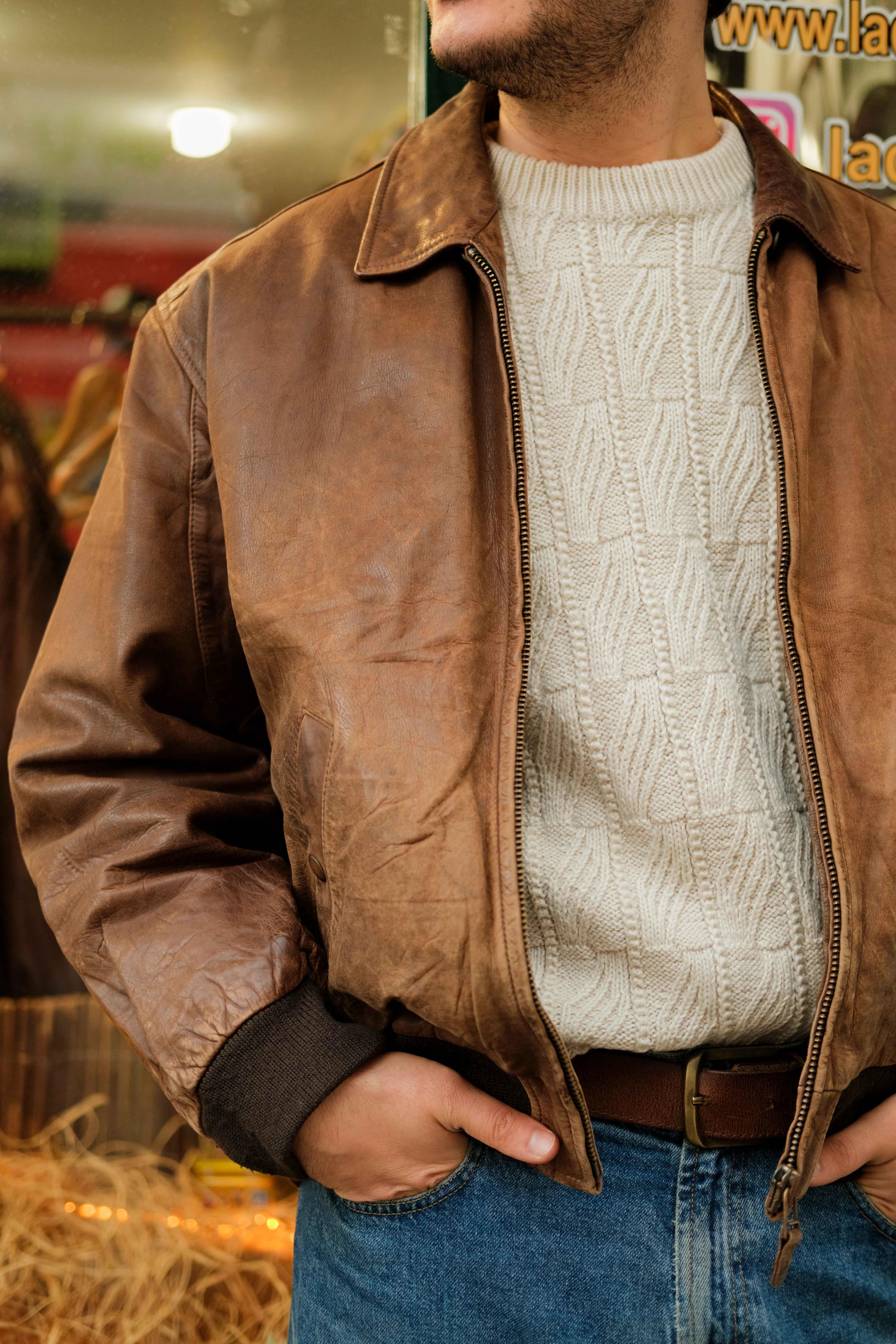 PETER FİCRH BUFFALO LEATHER JACKET