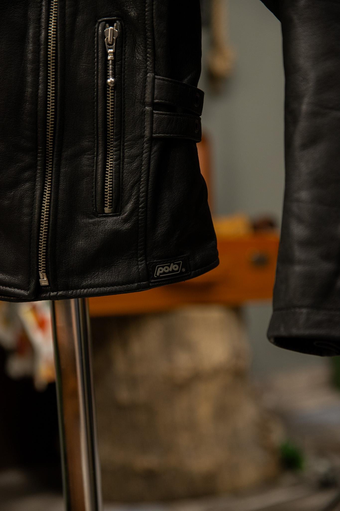 POLO ORİJİNAL BIKER DERİ CEKET