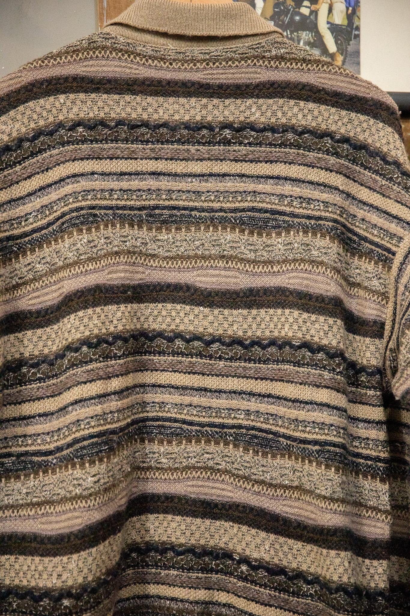 Polo Yaka Bej Wool Kazak
