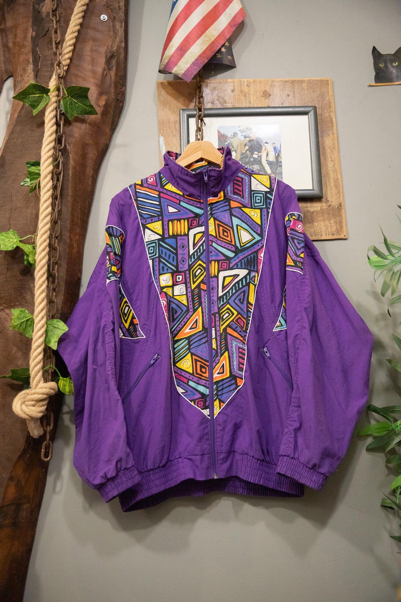 Purple Vibe Bomber Ceket