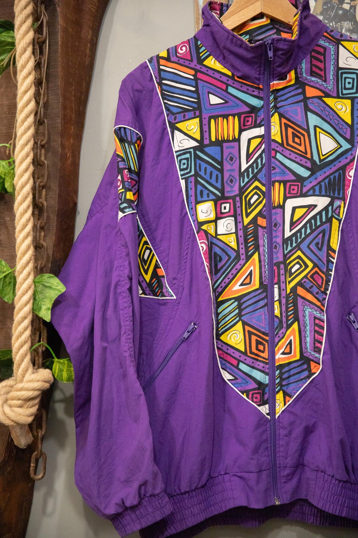 Purple Vibe Bomber Ceket
