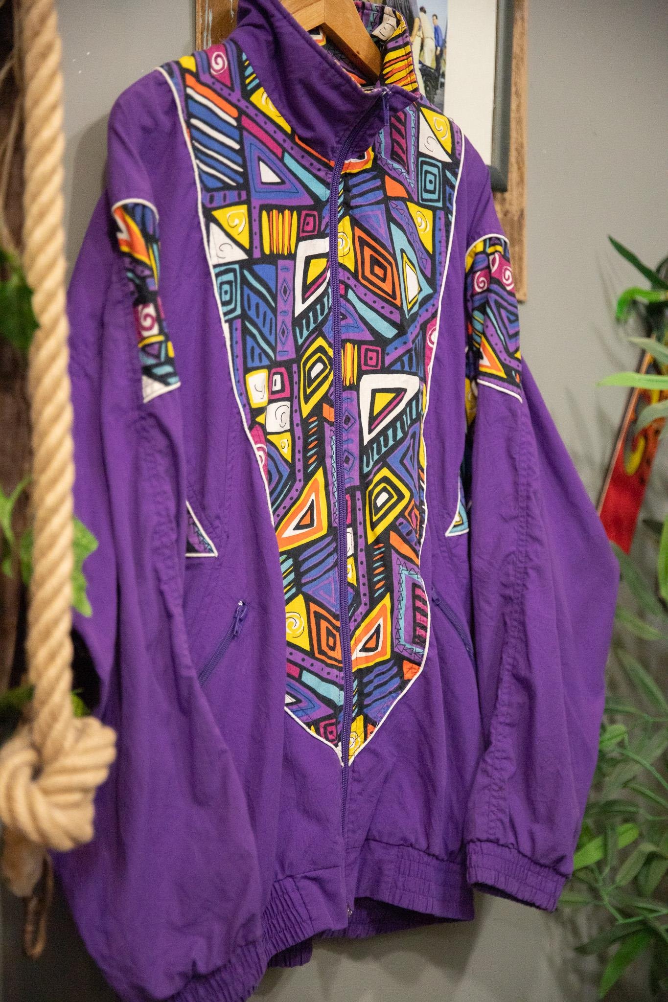 Purple Vibe Bomber Ceket