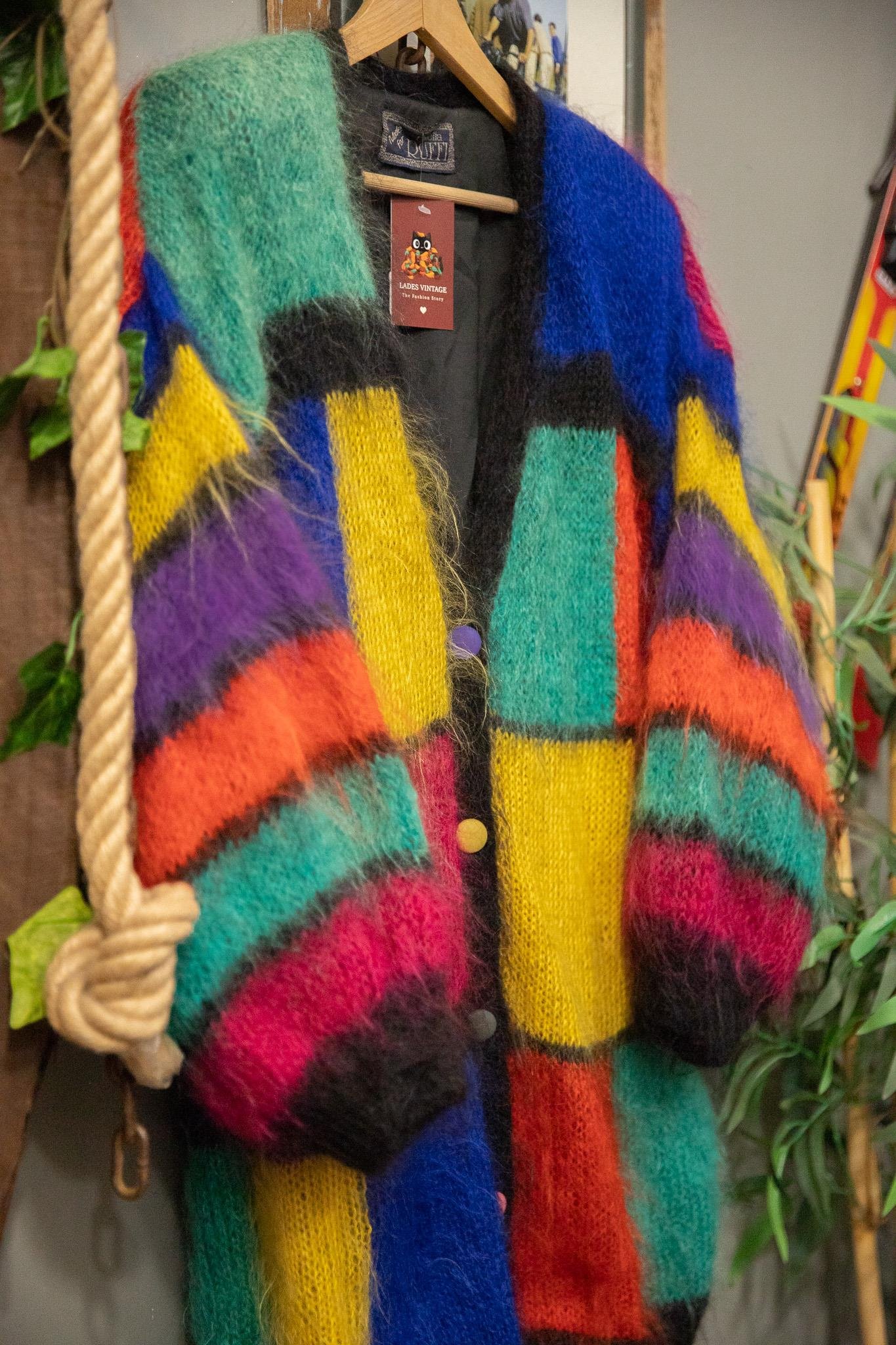 Rainbow 80's Wool Hırka/Ceket