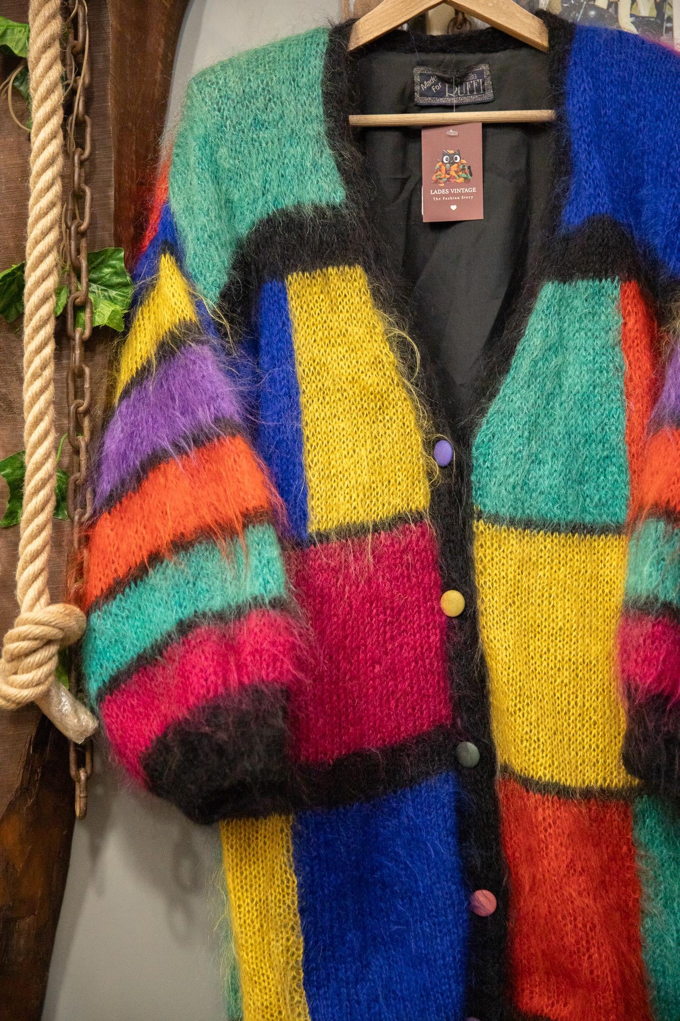 Rainbow 80's Wool Hırka/Ceket