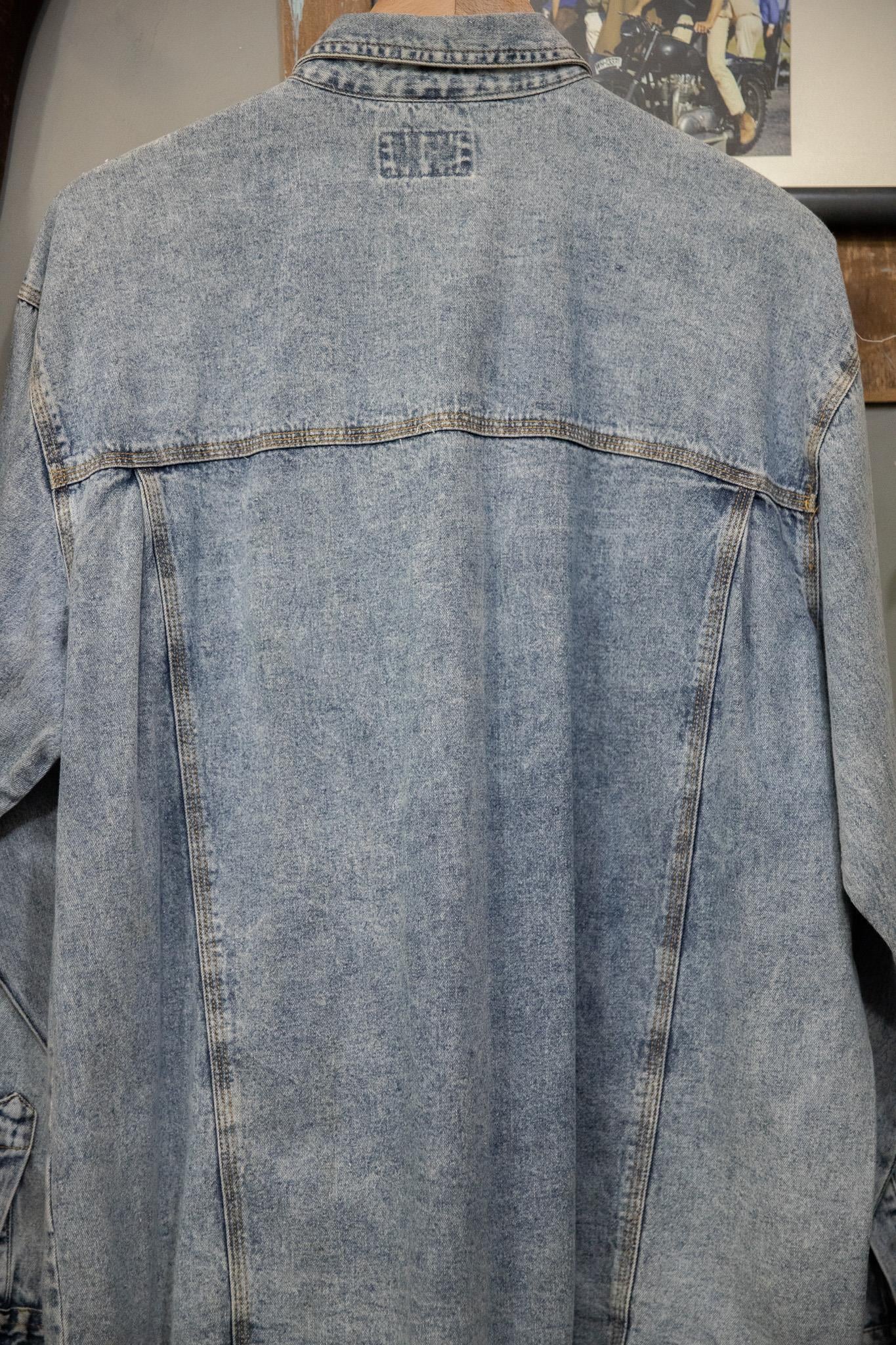 Rebel Lace Blue Denim Gömlek-Ceket