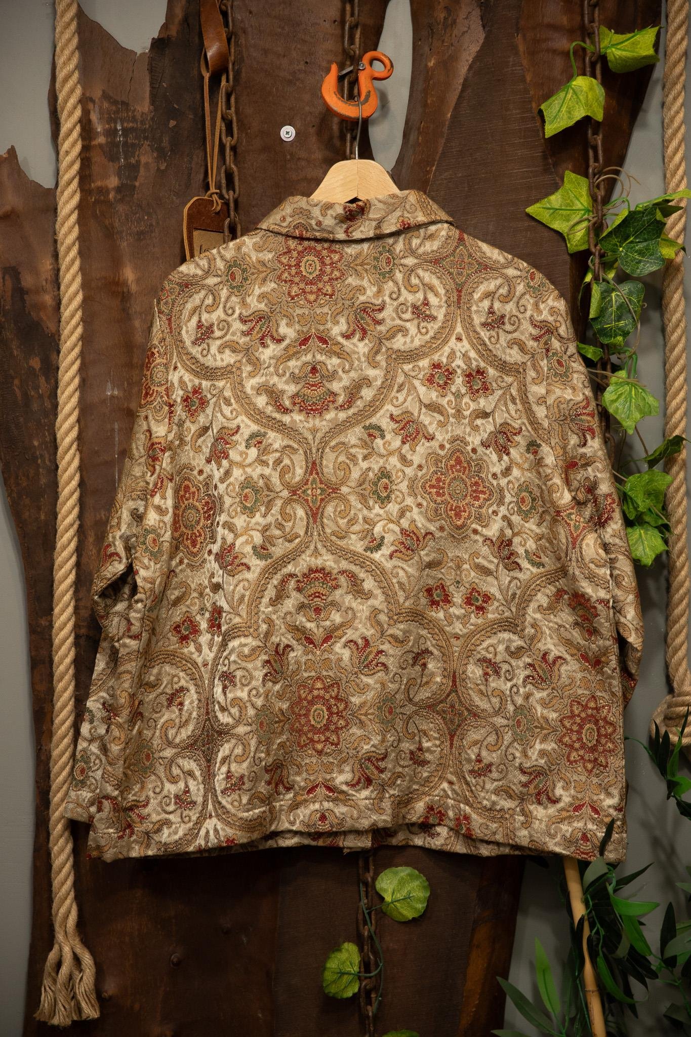 Shiniy Paisley 90's Parlak Ceket