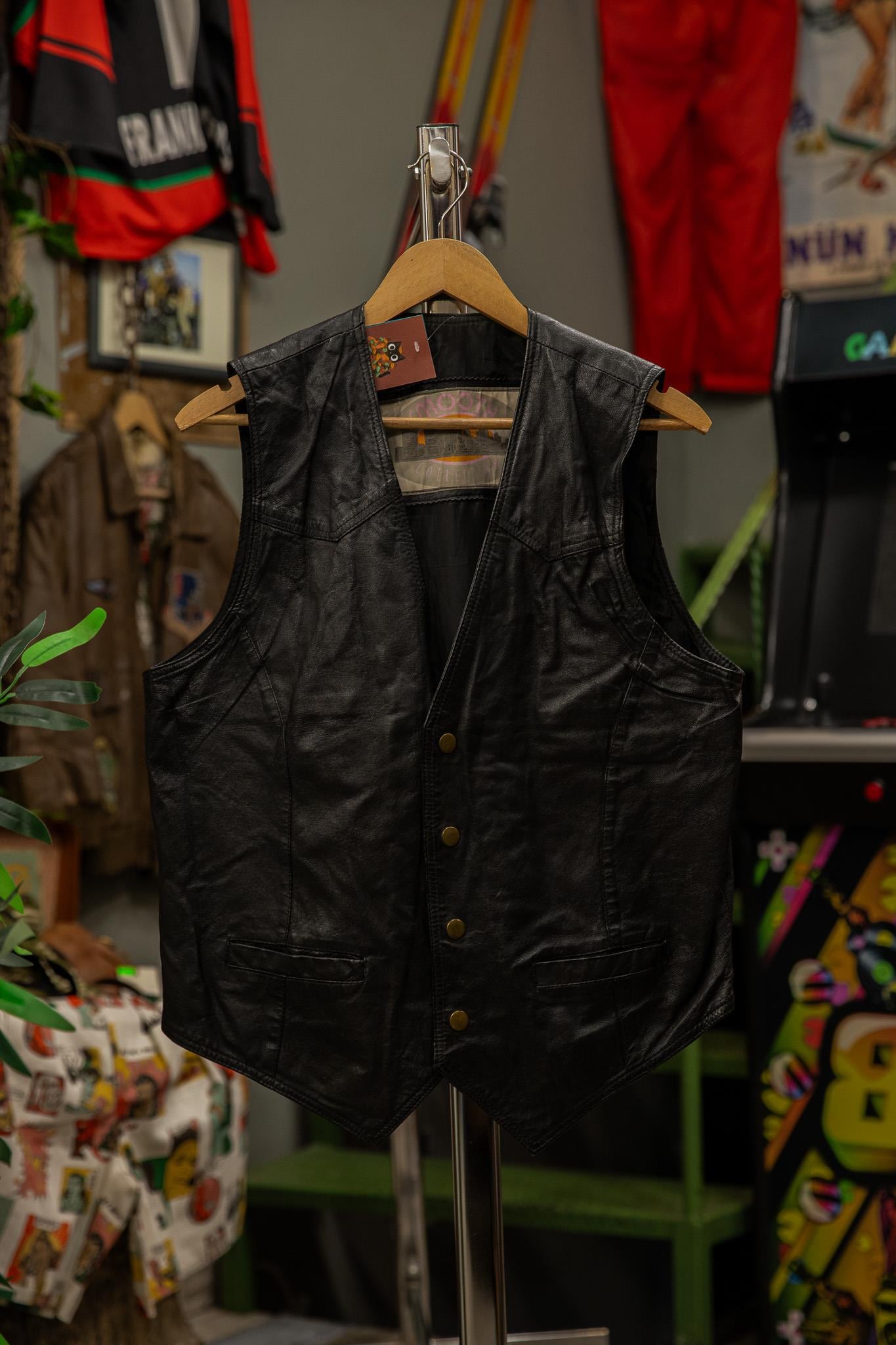 SMOOTH Collection Unisex Deri Yelek