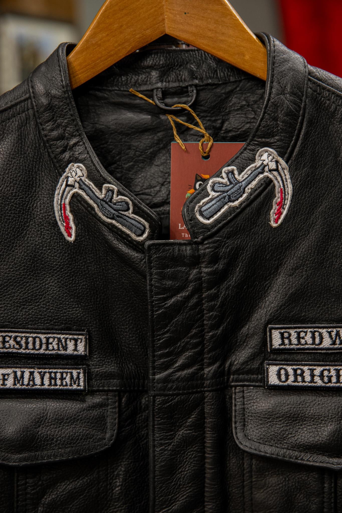 SOHS OF ANARCHY Tasarım Deri Yelek/Ceket