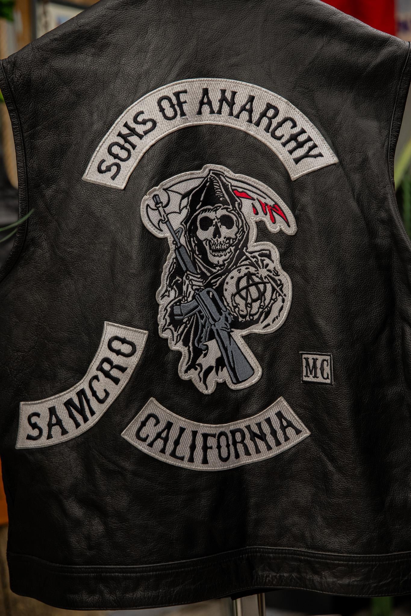 SOHS OF ANARCHY Tasarım Deri Yelek/Ceket