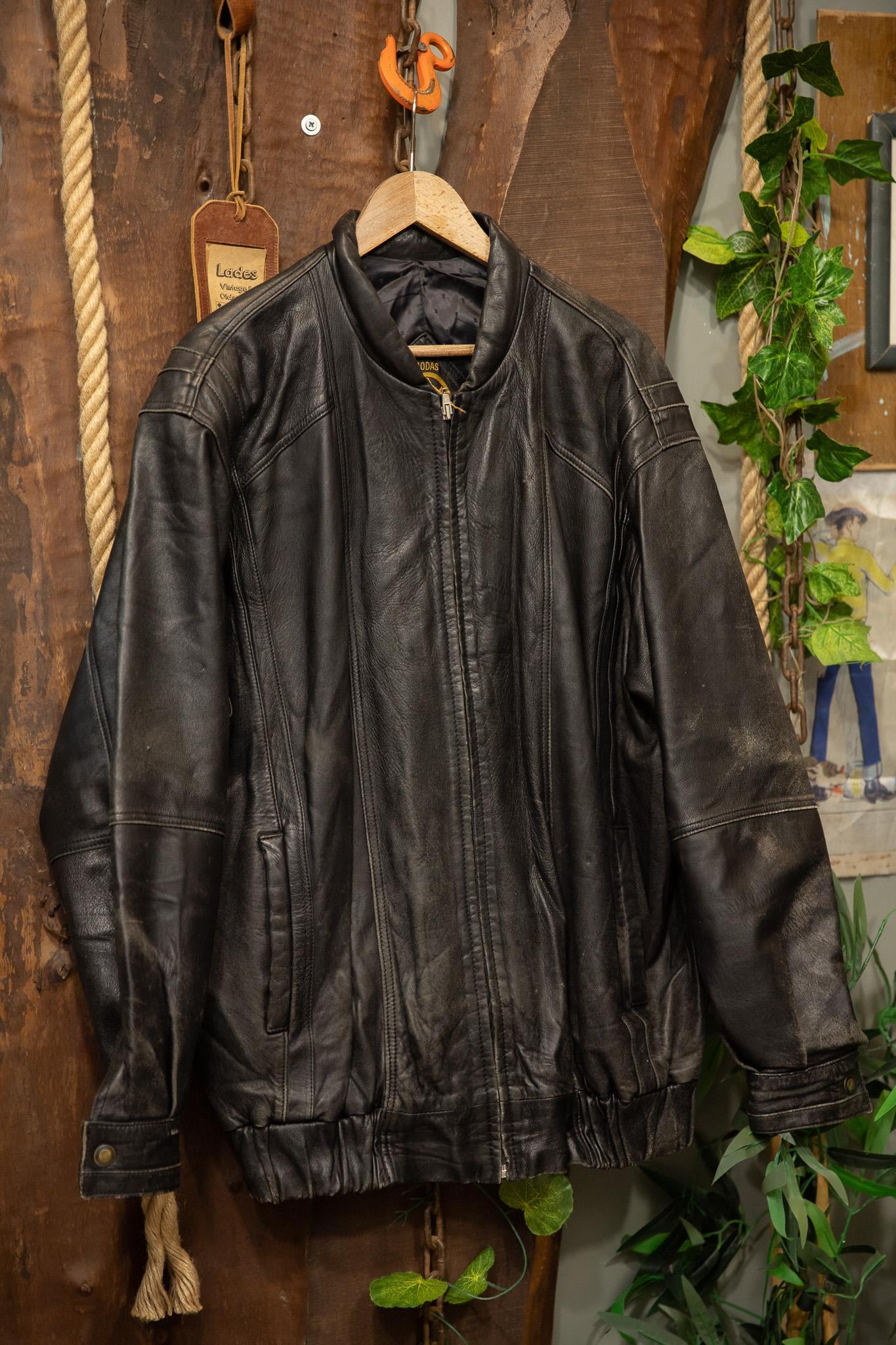 Spain Oversize Bomber Deri Ceket