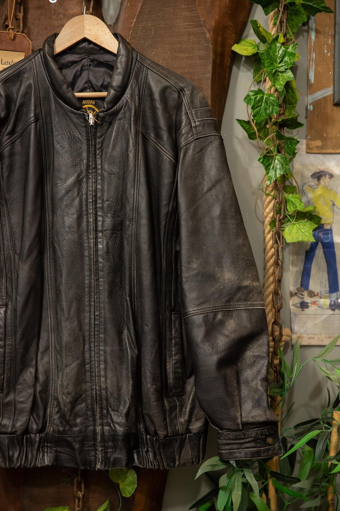 Spain Oversize Bomber Deri Ceket