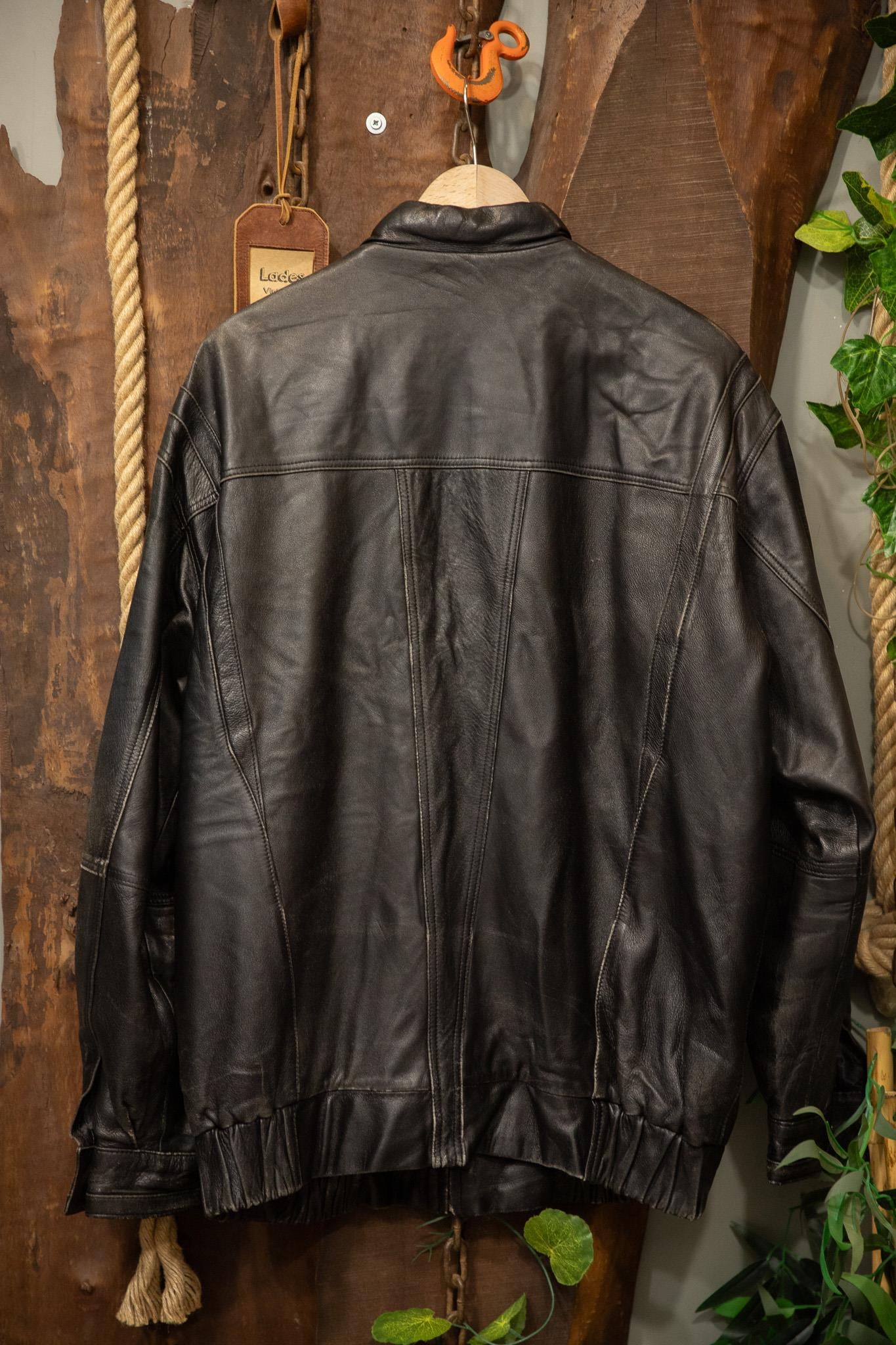 Spain Oversize Bomber Deri Ceket