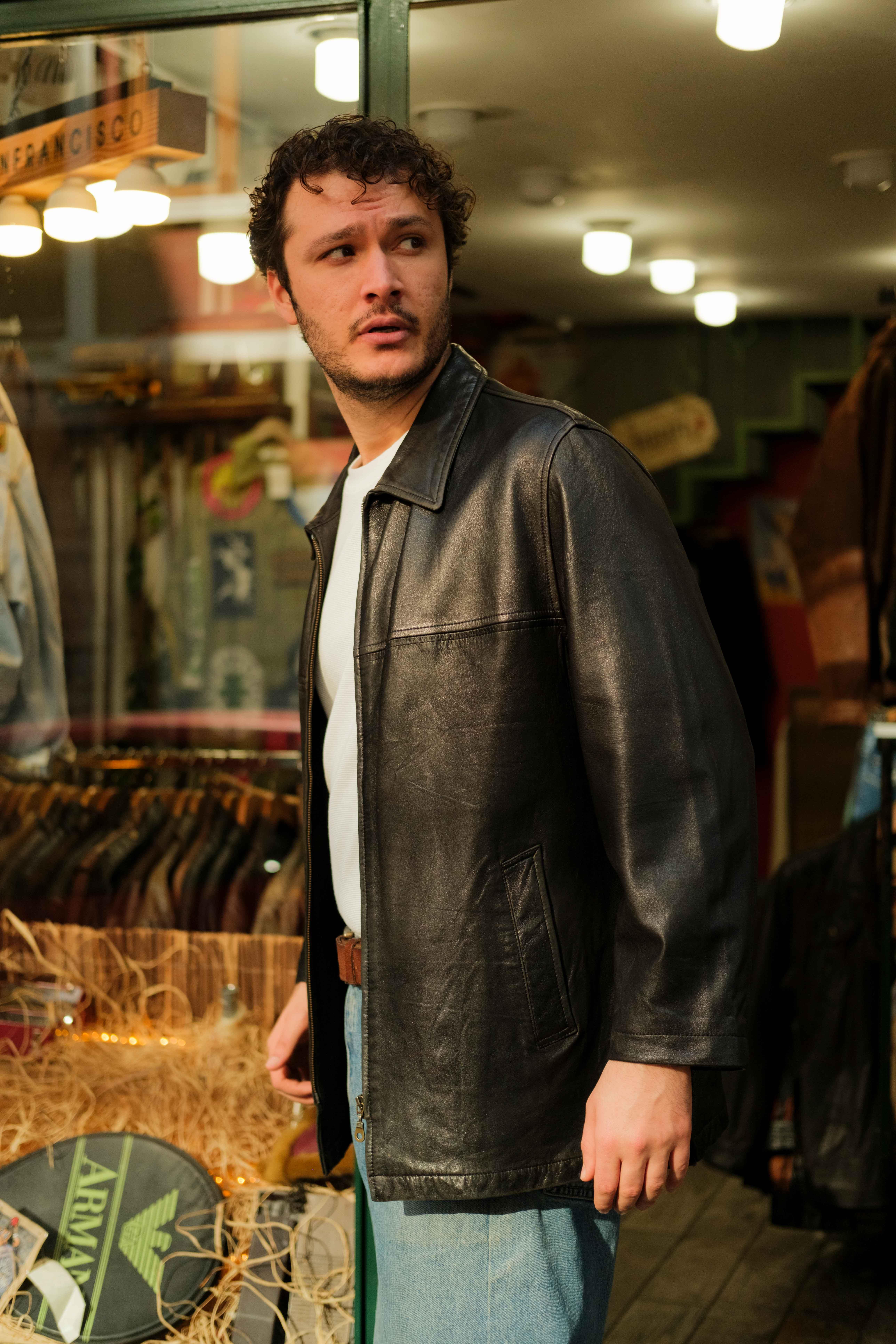 SPRINGFIELD Long Type Model Unisex Deri Ceket