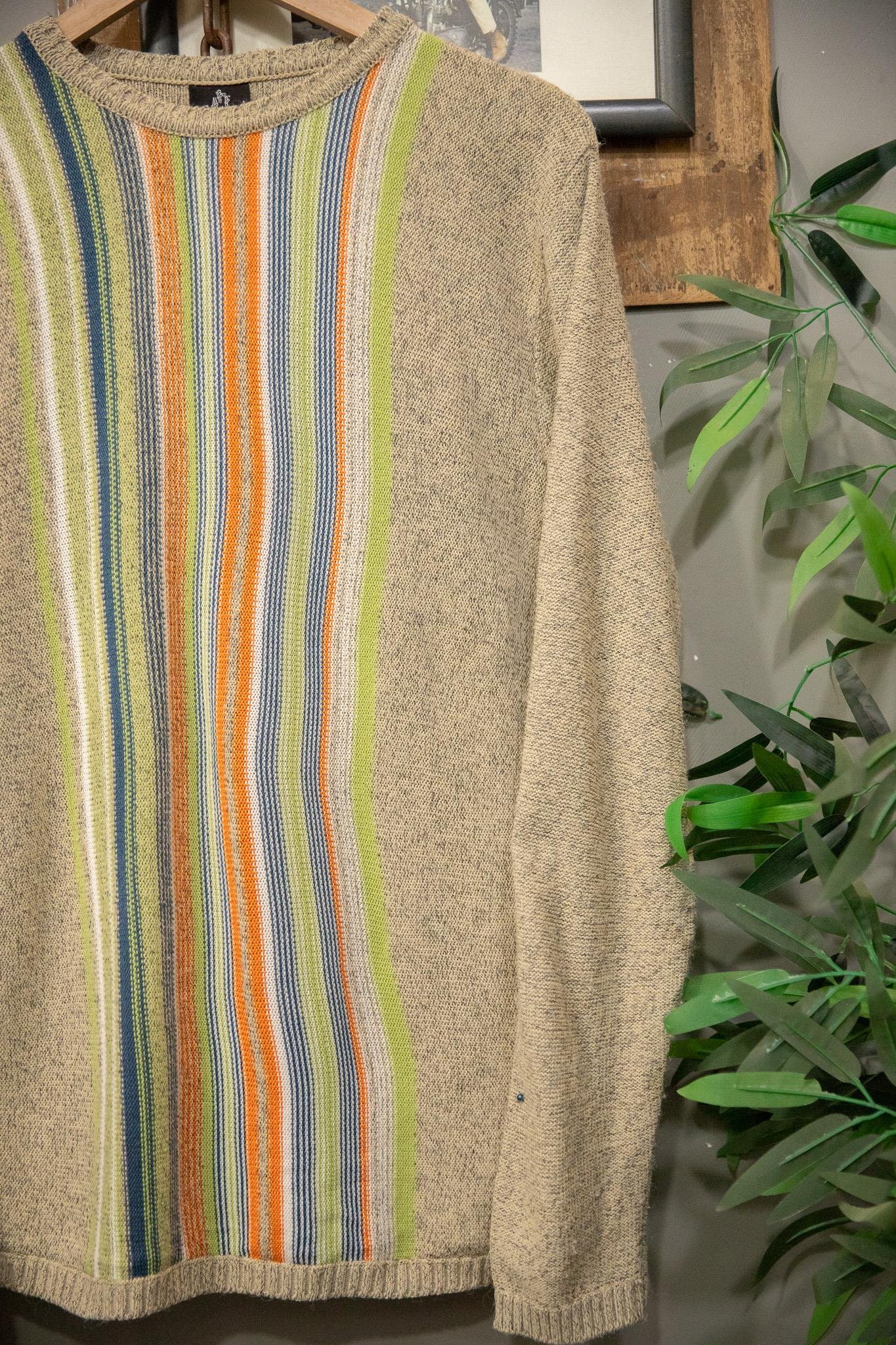 Stripe Knit Çizgi Kazak