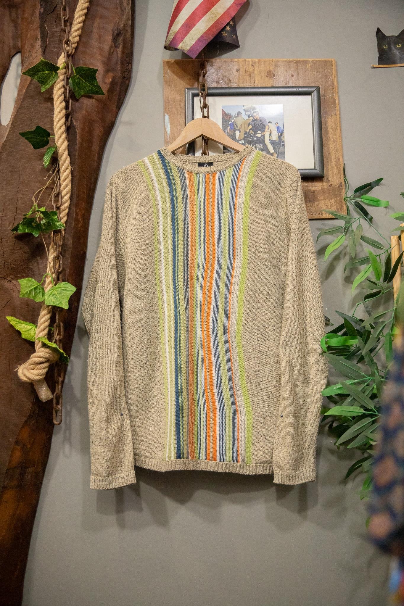 Stripe Knit Çizgi Kazak