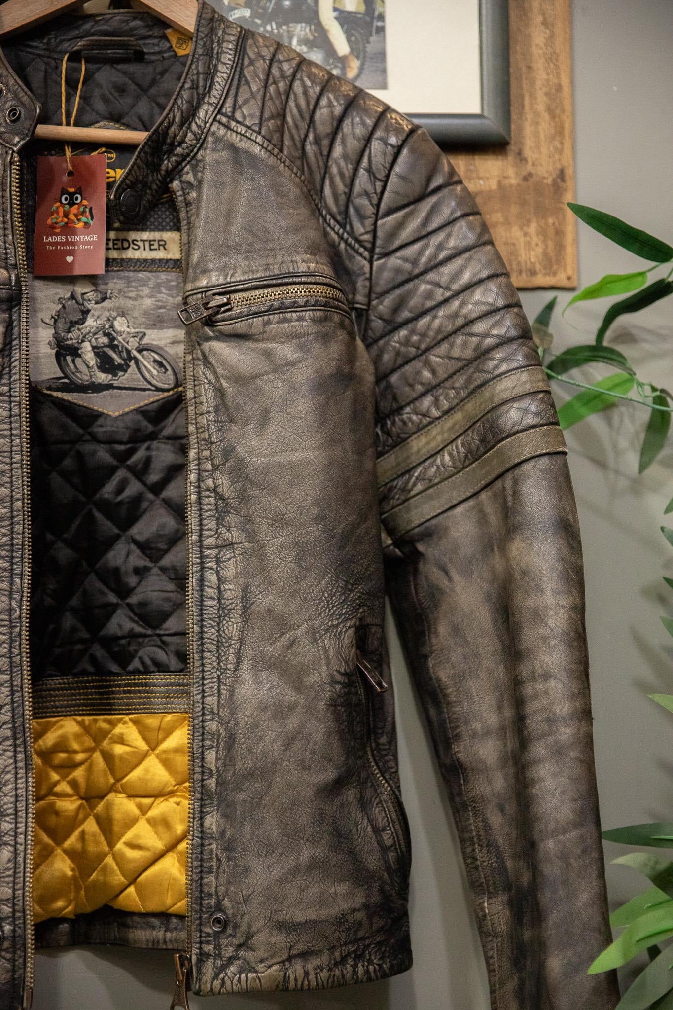 Superdry American Biker Deri Ceket