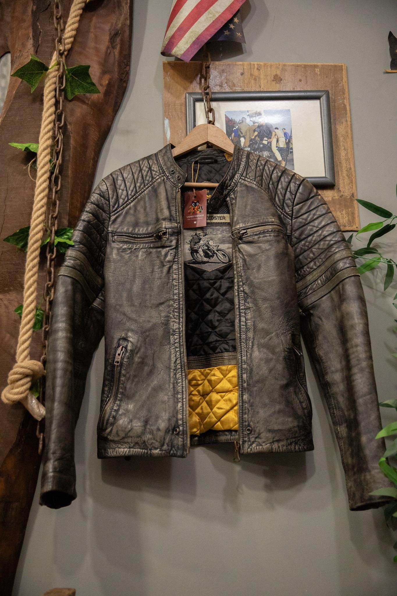 Superdry American Biker Deri Ceket